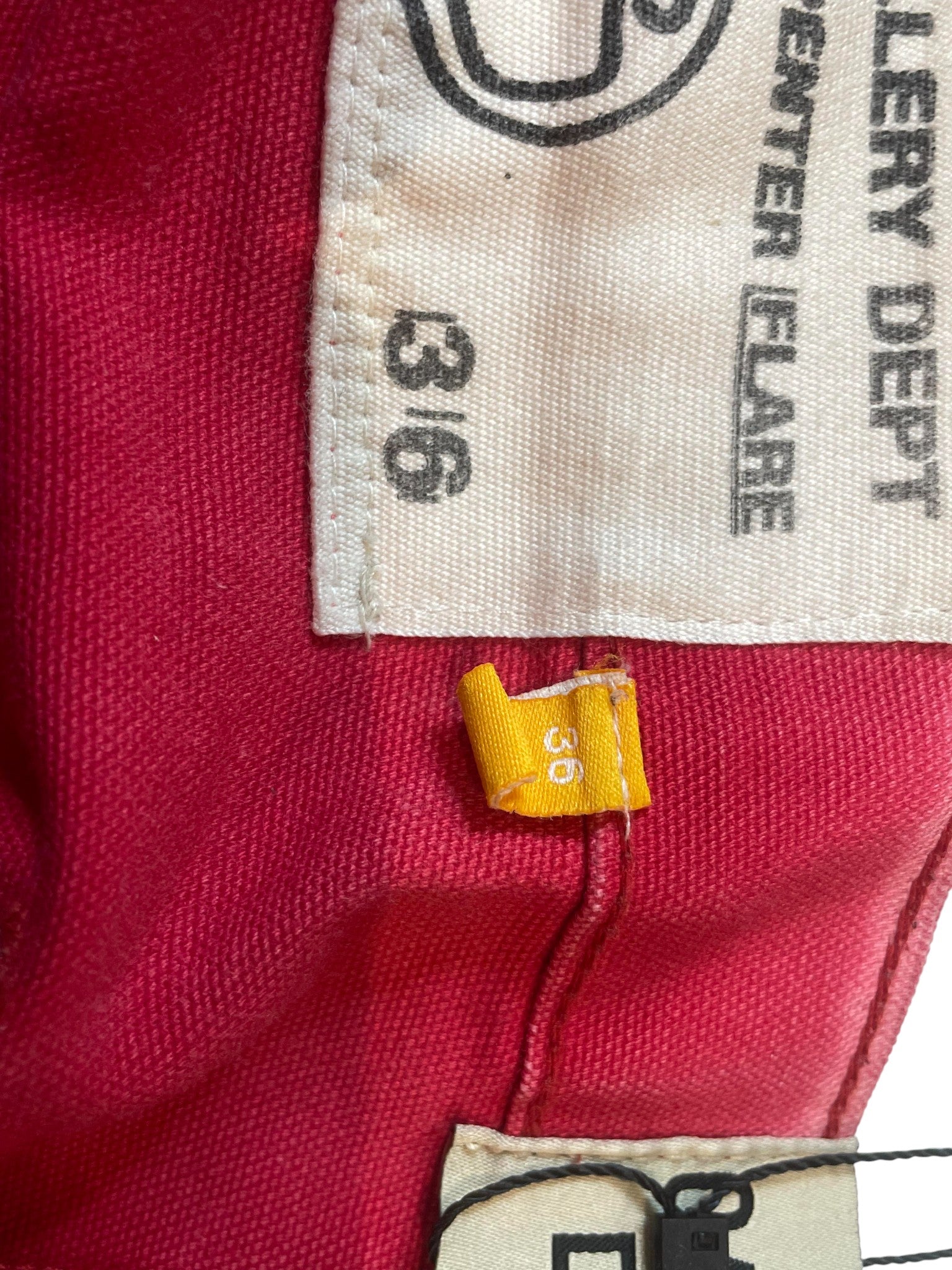 Gallery Dept 'Flare' Red Jeans