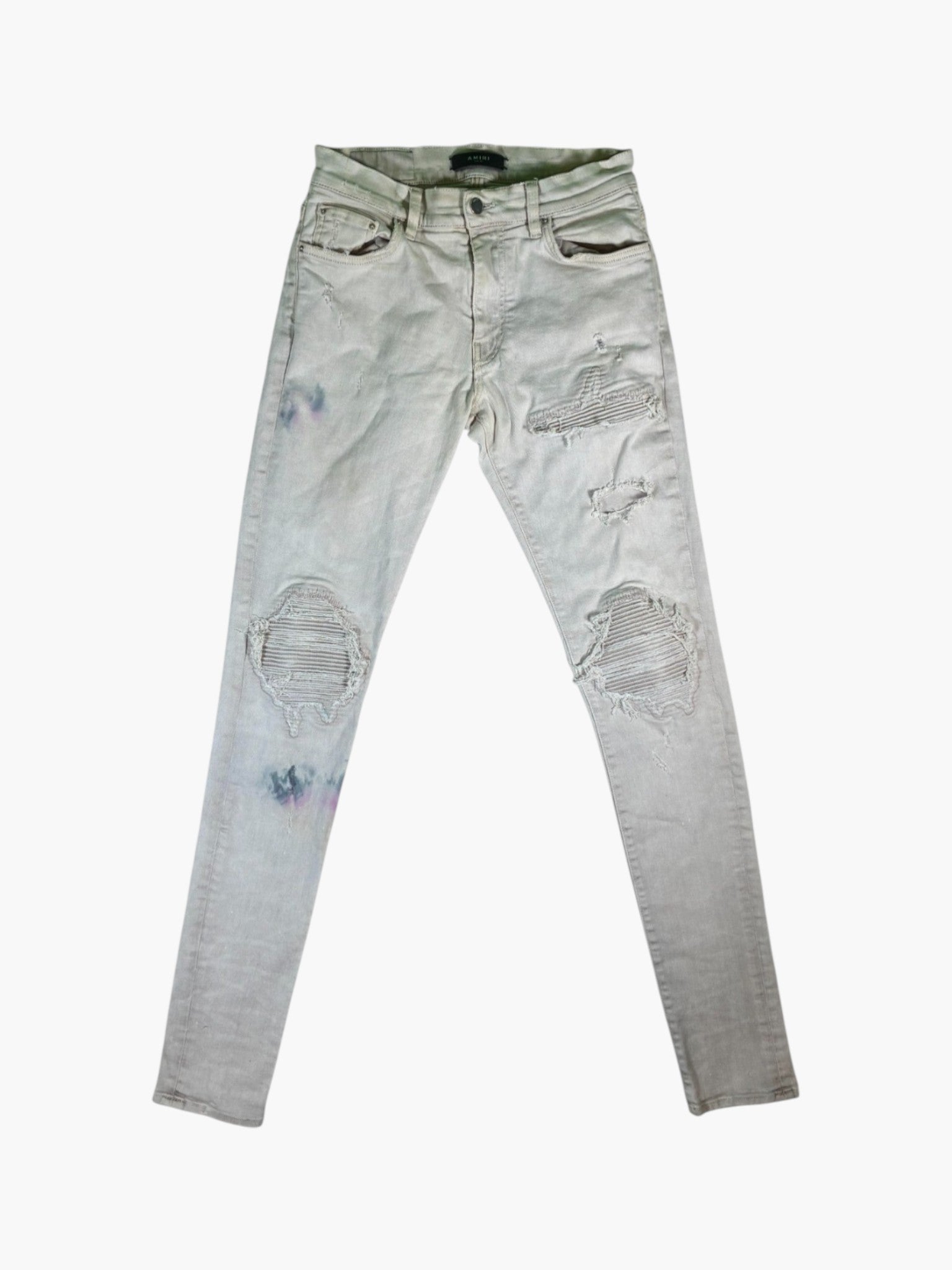 Amiri MX1 OG Grey Patch Jeans
