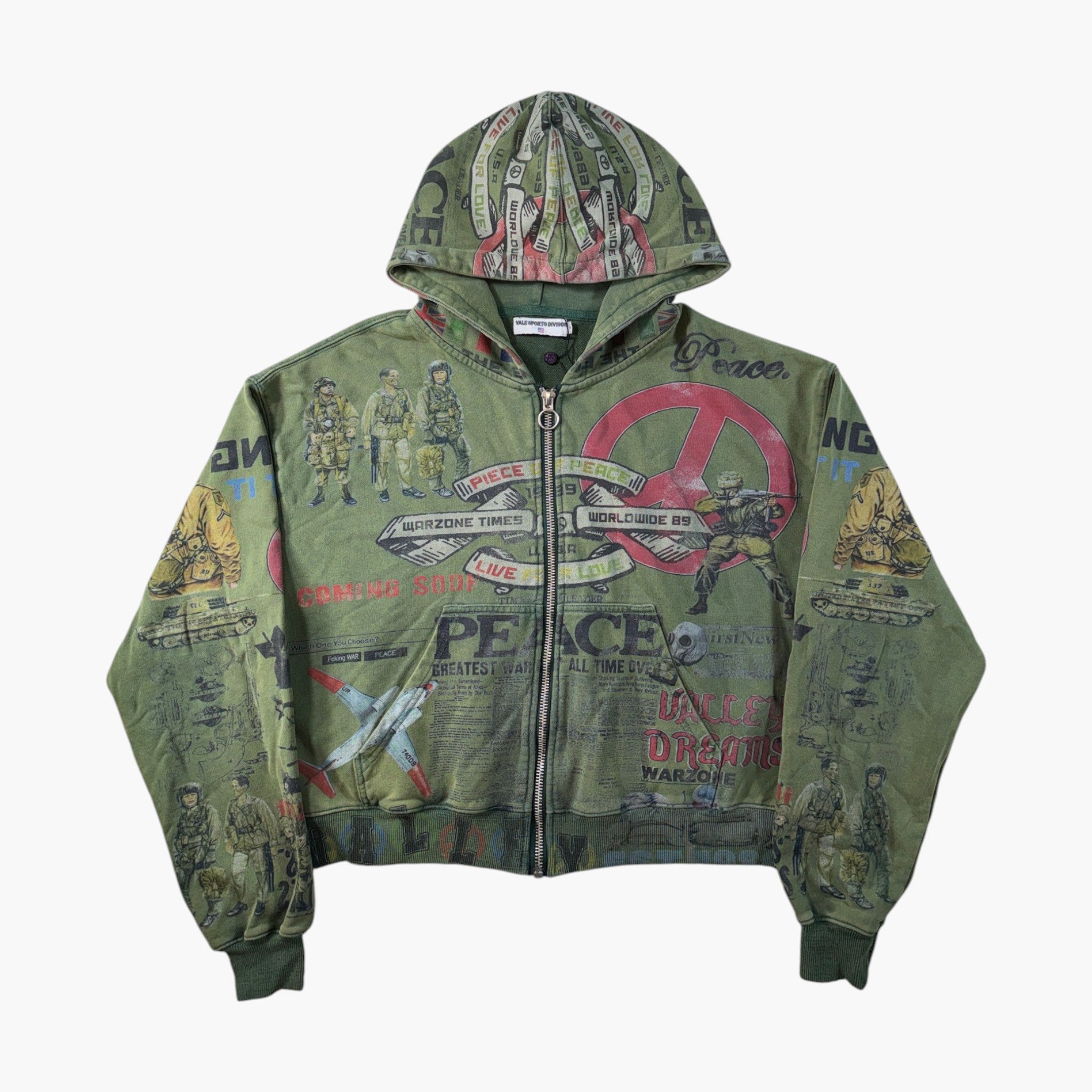 Vale Peace Corps Green Zip Up