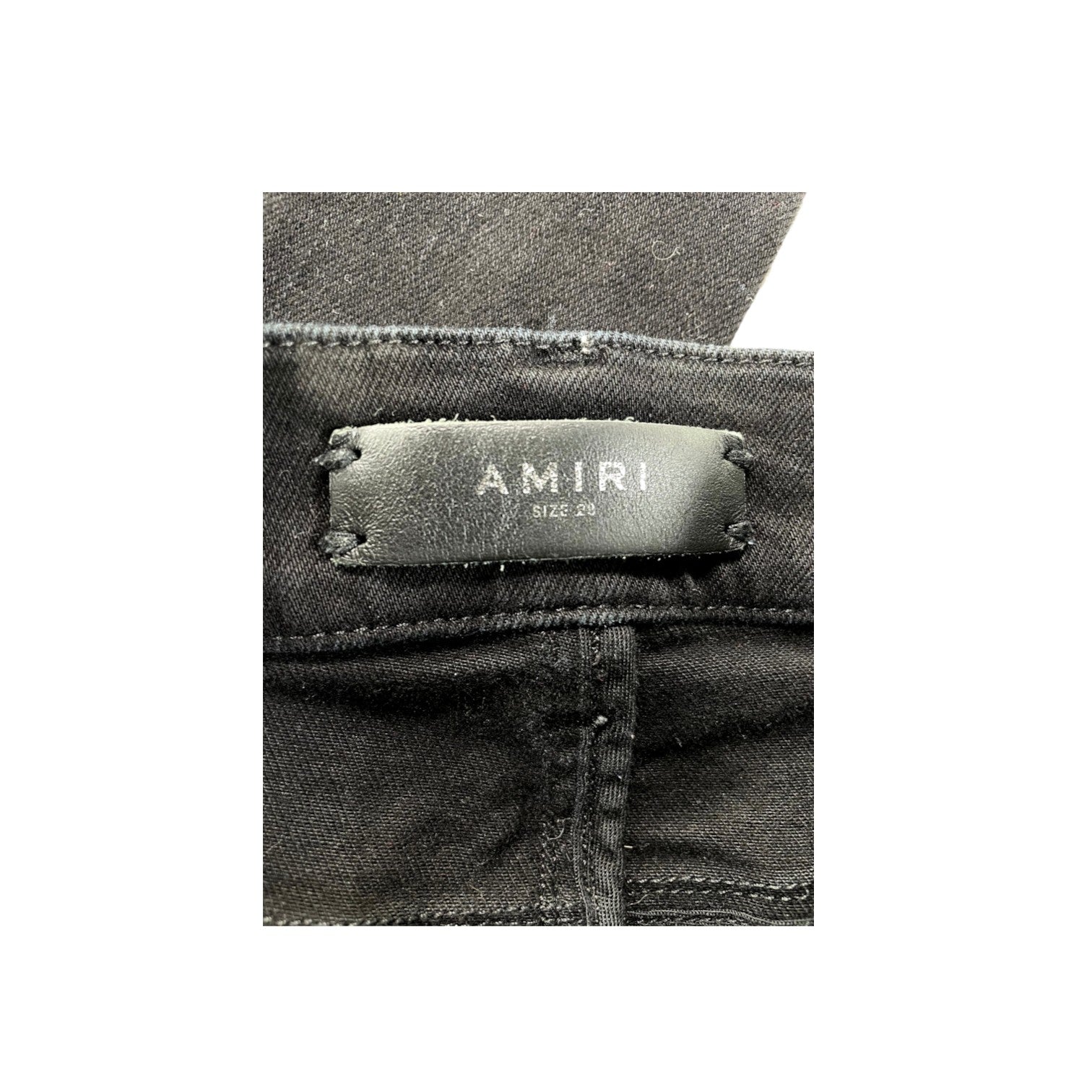 Amiri Glitter Stripe Black & Red Jeans