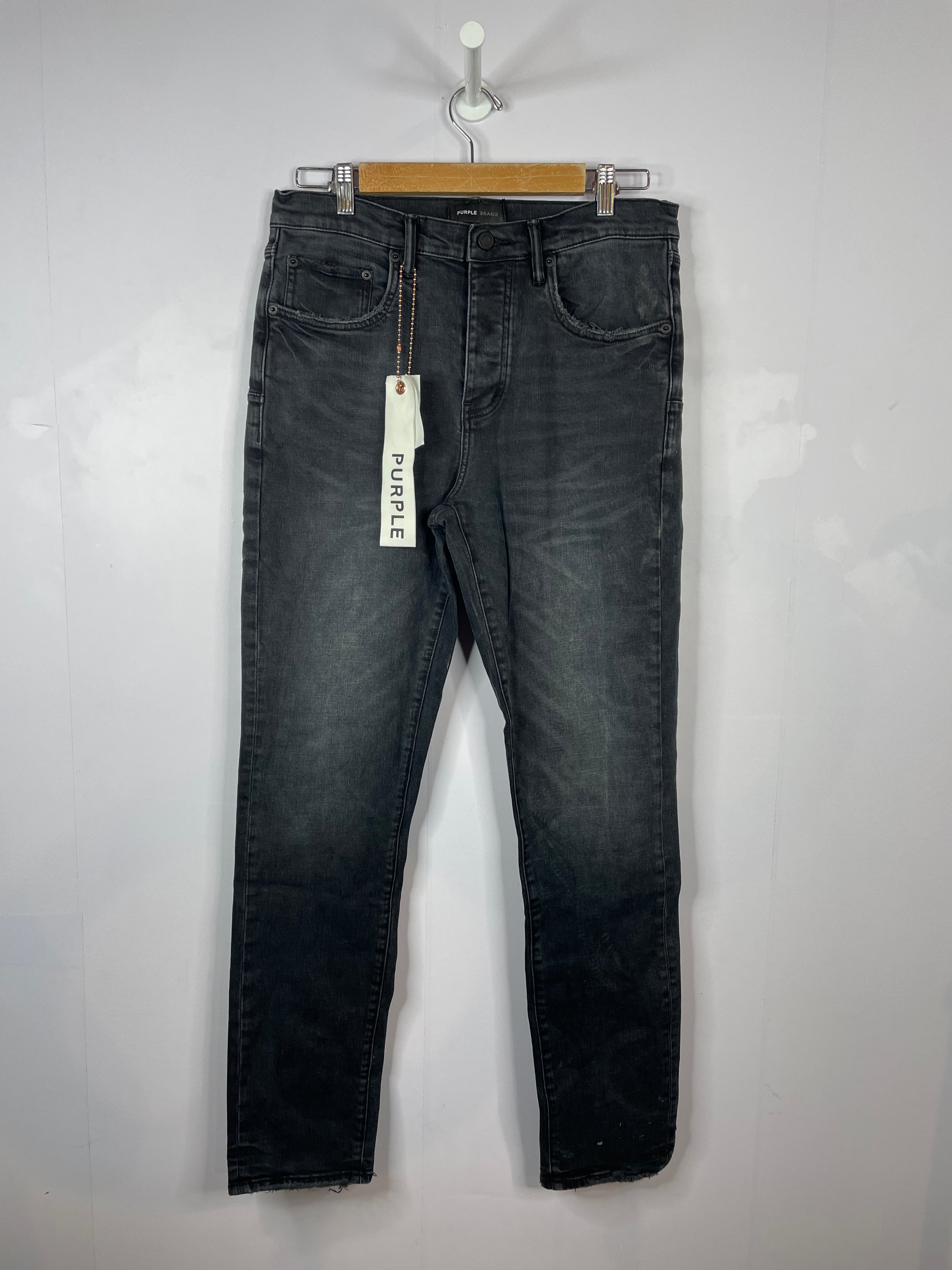 Purple Brand Black Faded Wash Jeans