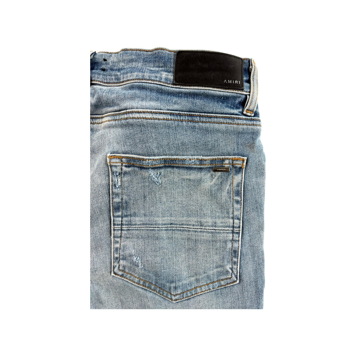 Amiri Bee Patch "MX2" Light Wash Jeans