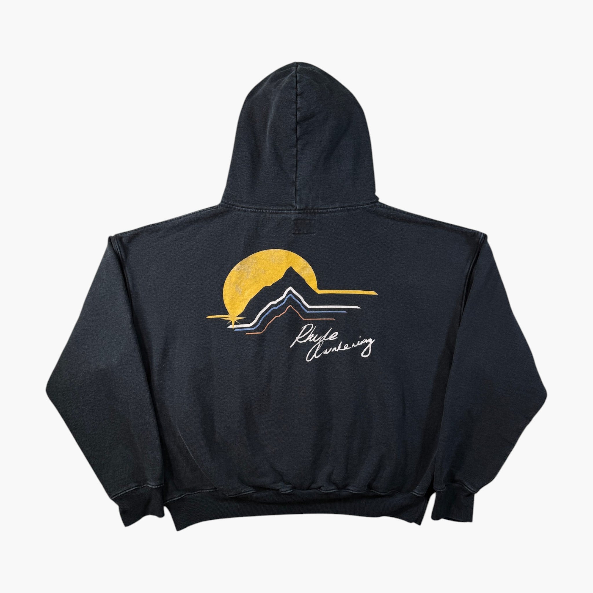 Rhude Mountain Sunset Navy Hoodie