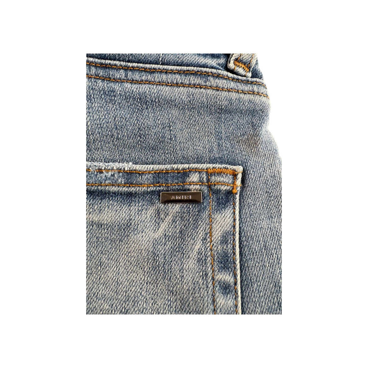 Amiri Bee Patch "MX2" Light Wash Jeans