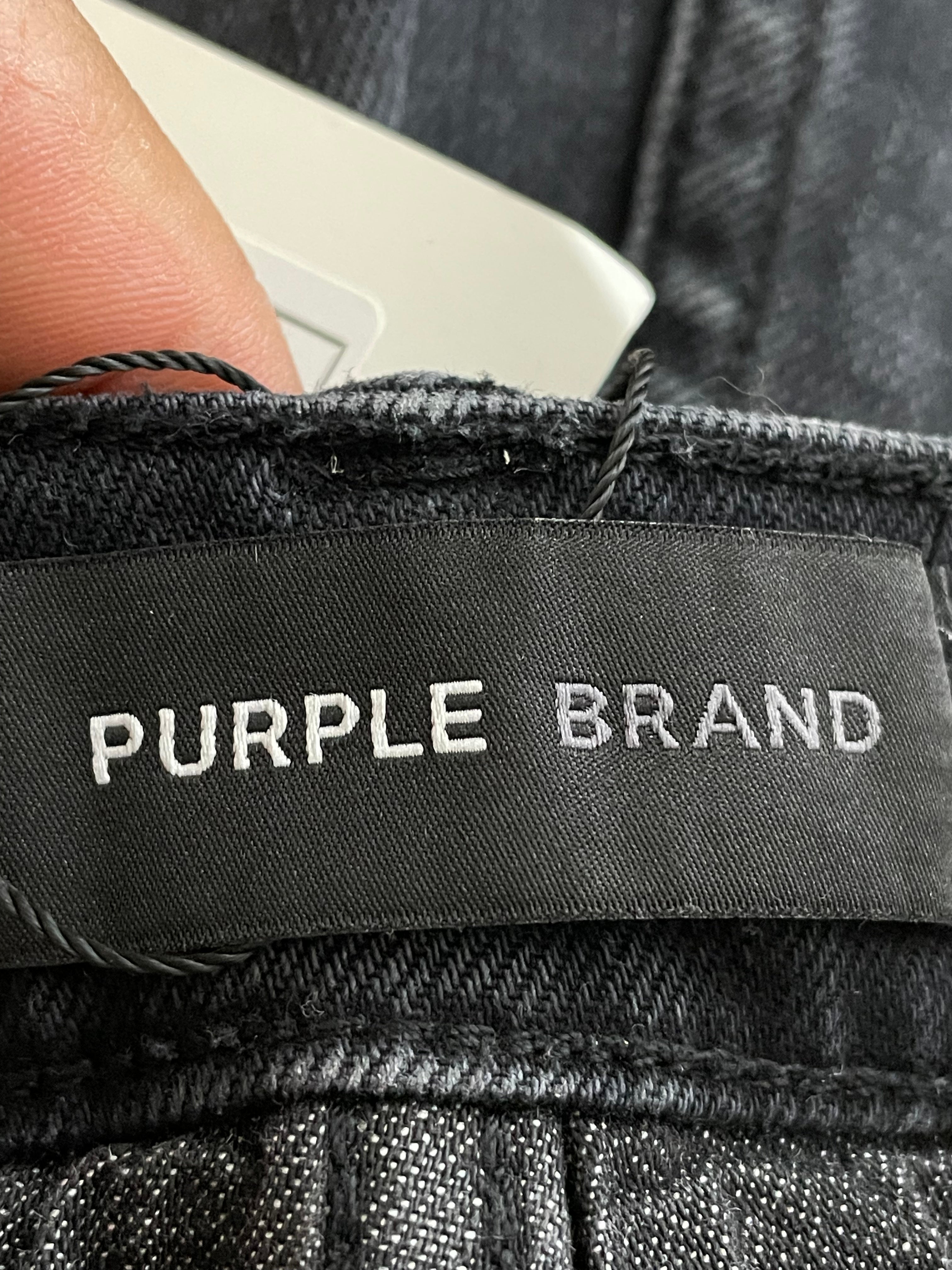 Purple Brand Black Faded Wash Jeans