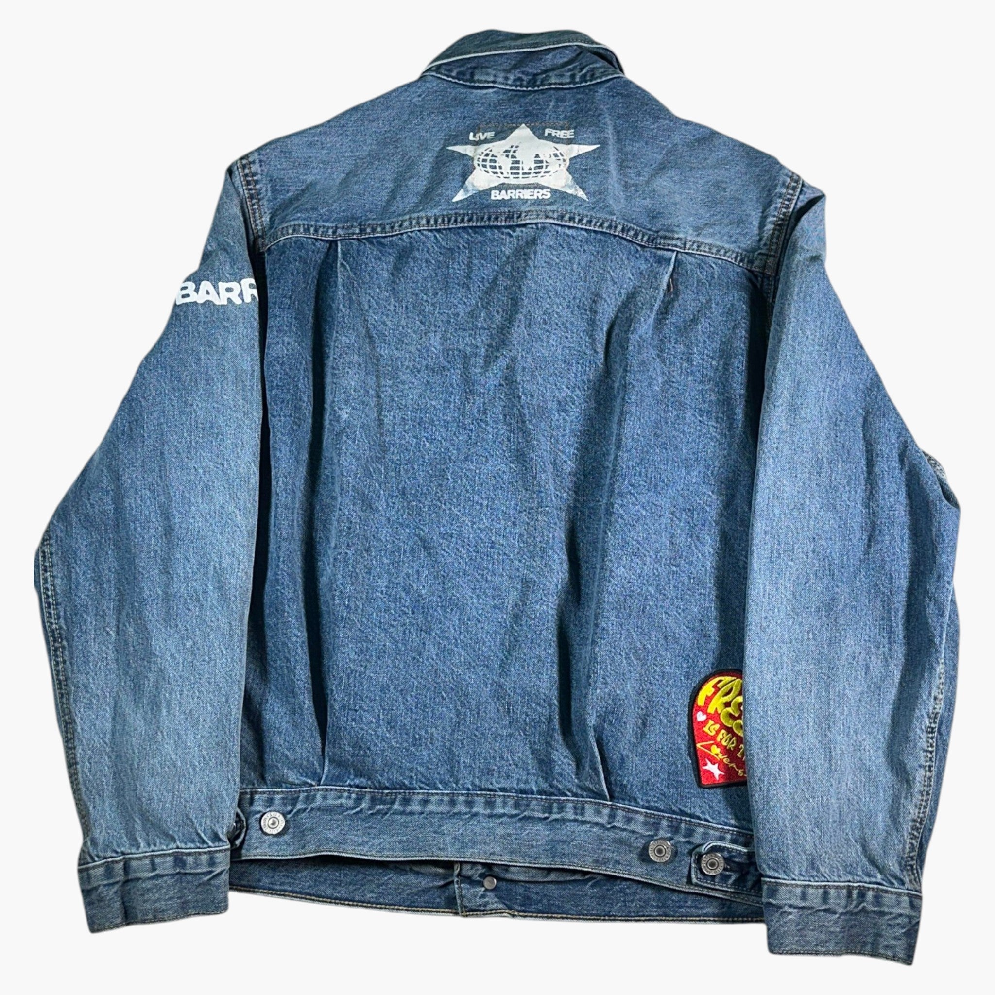 Barriers Levi’s Patchwork Light Wash Denim Jacket