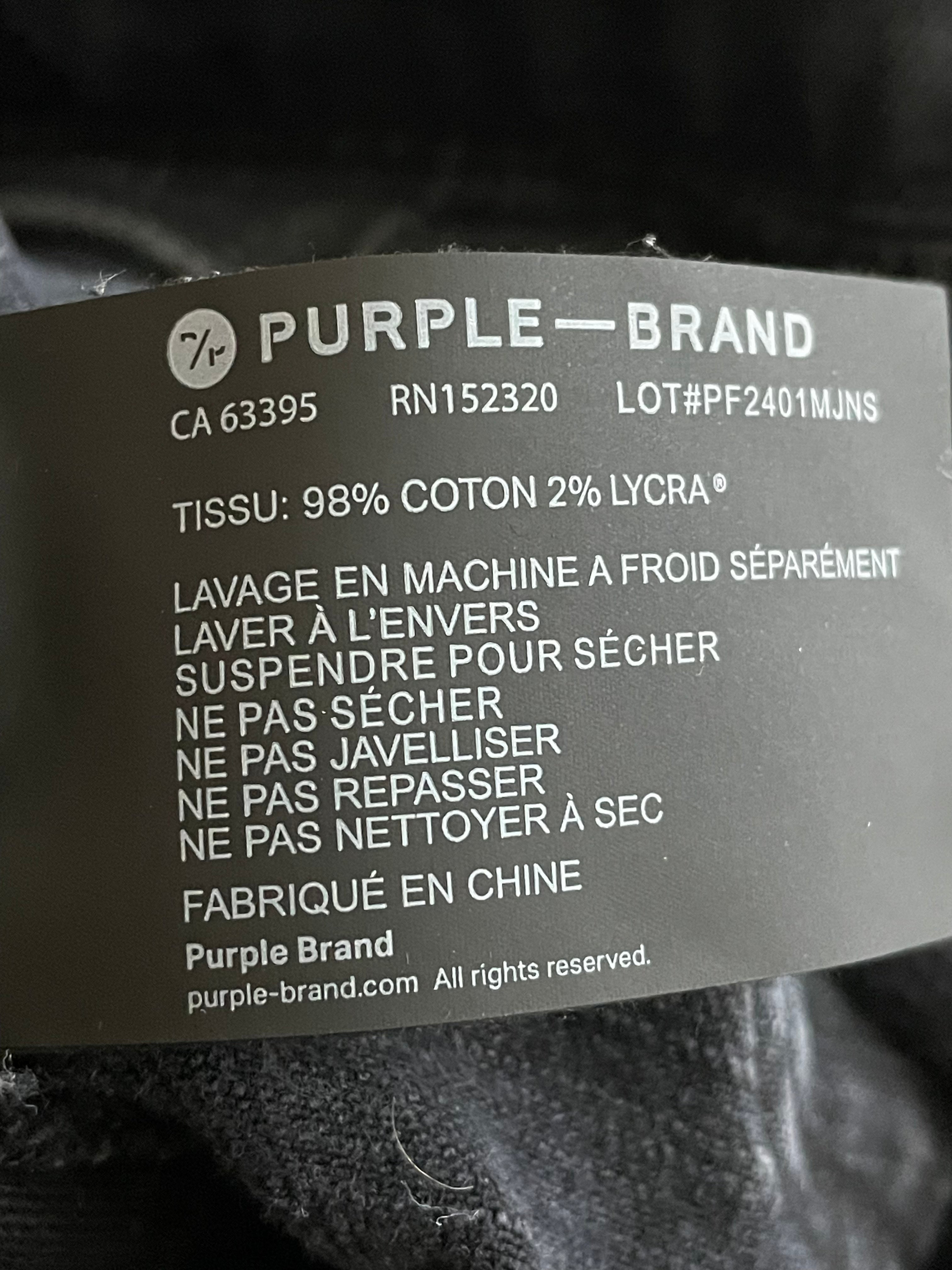 Purple Brand Black Faded Wash Jeans