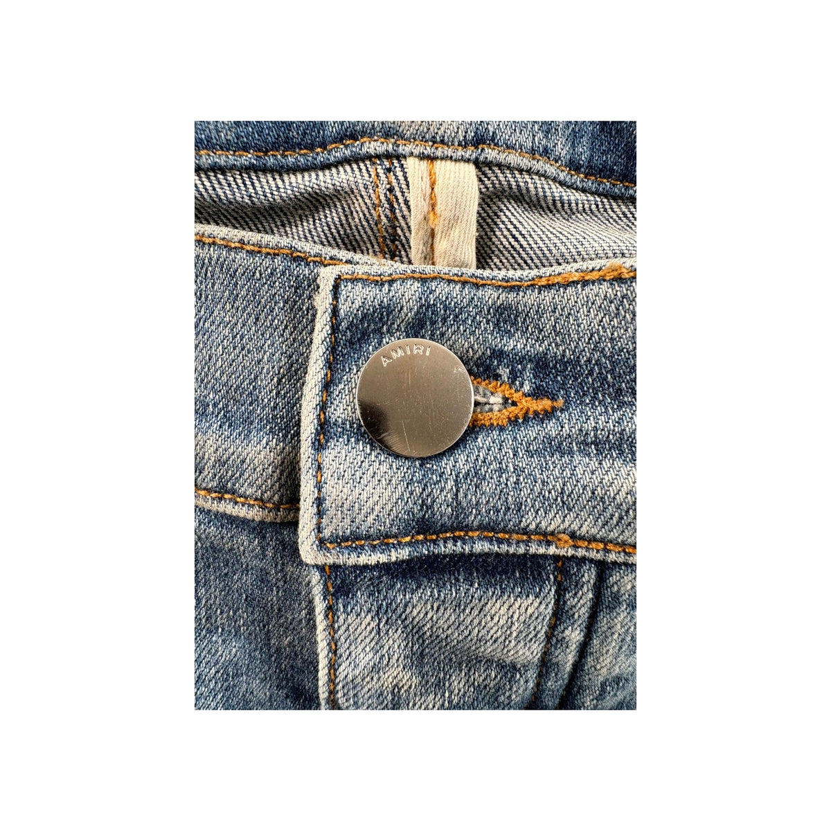Amiri Bee Patch "MX2" Light Wash Jeans