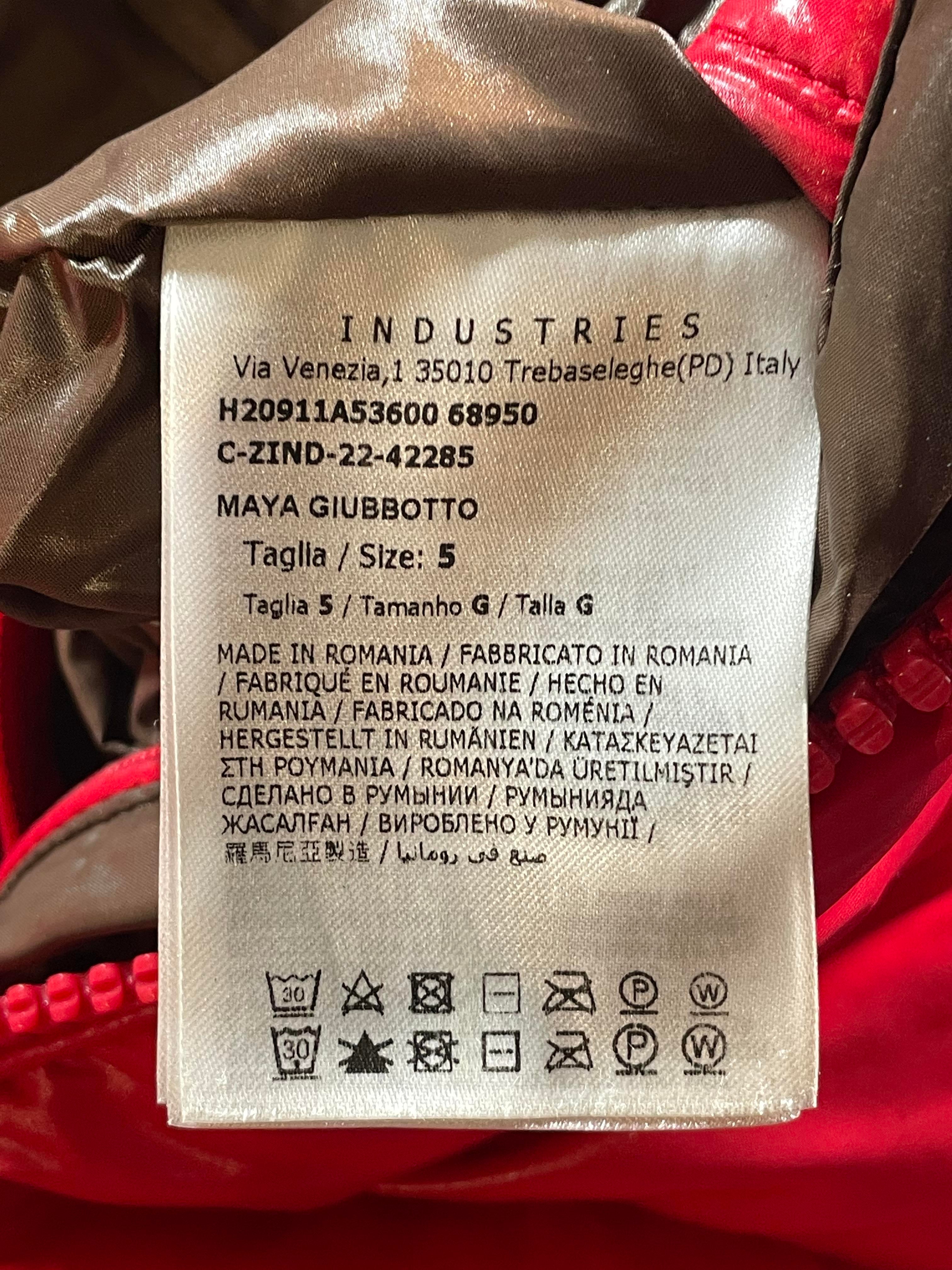 Moncler Maya Red Puffer Jacket