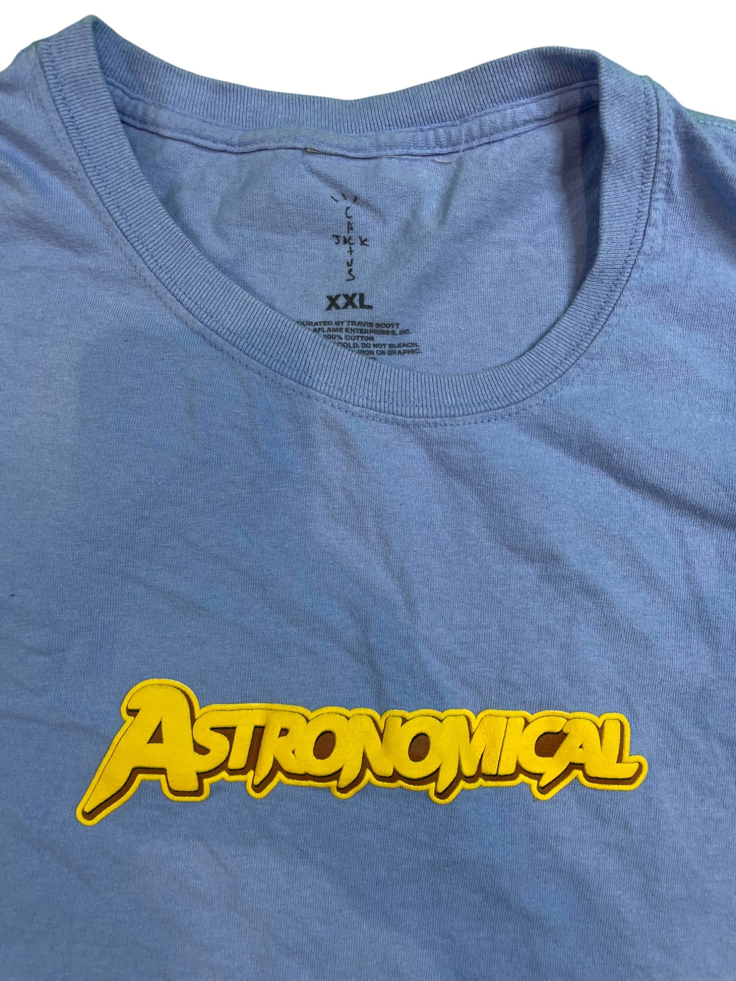 Travis Scott Cactus Jack Baby Blue Astronomical T-shirt