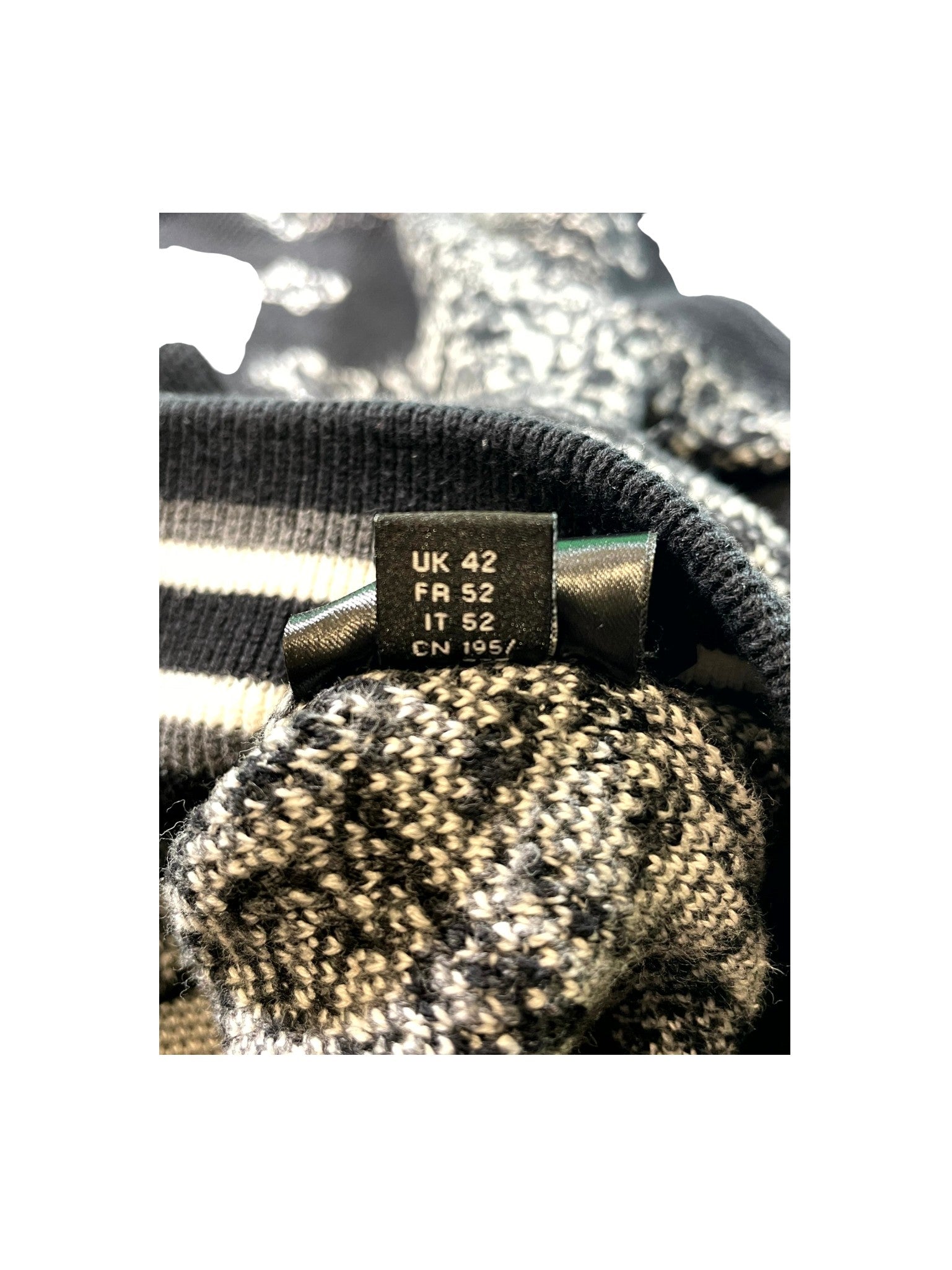 Amiri "MA Knit Paisley" Black Hoodie