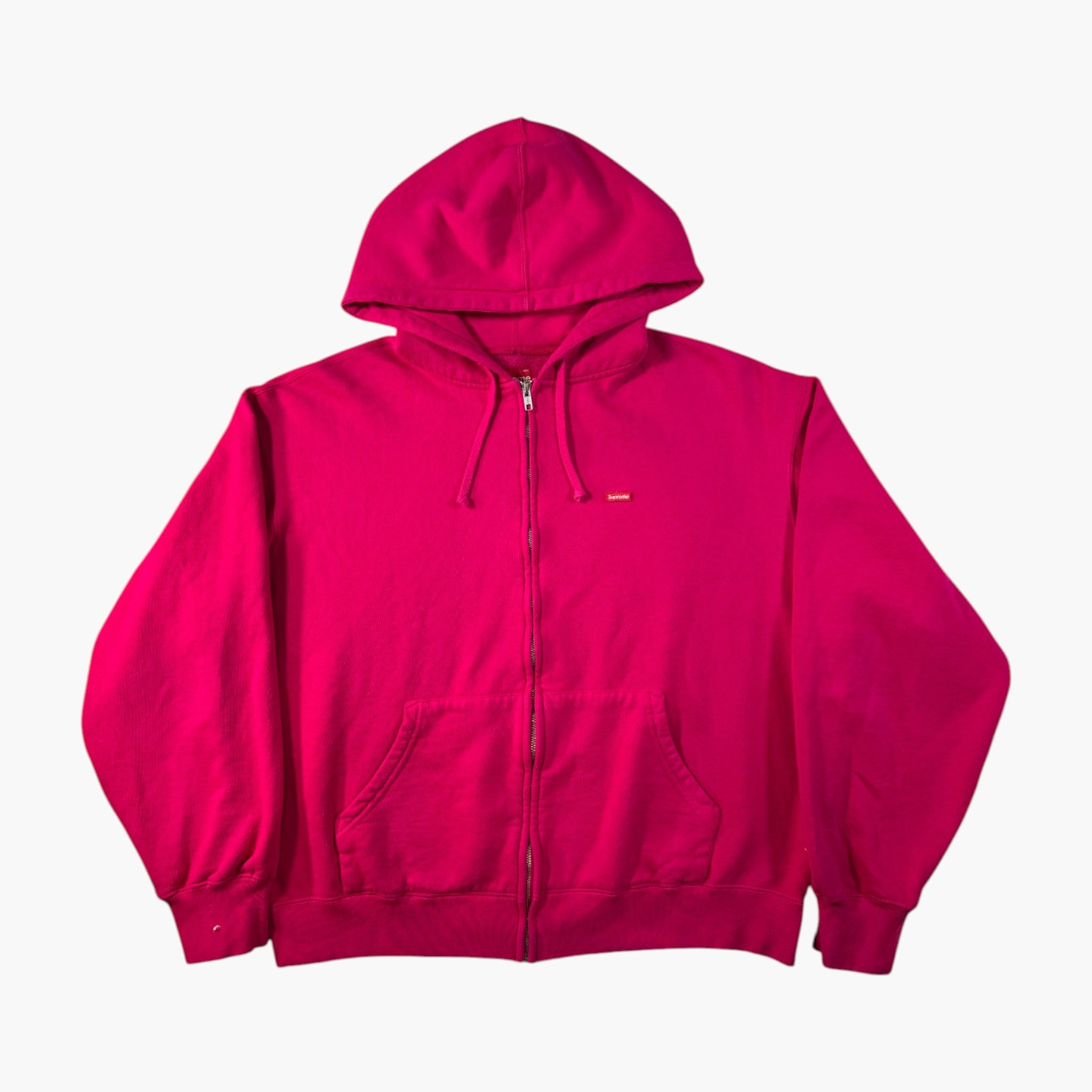 Supreme Small Box Logo Hot Pink Zip Up