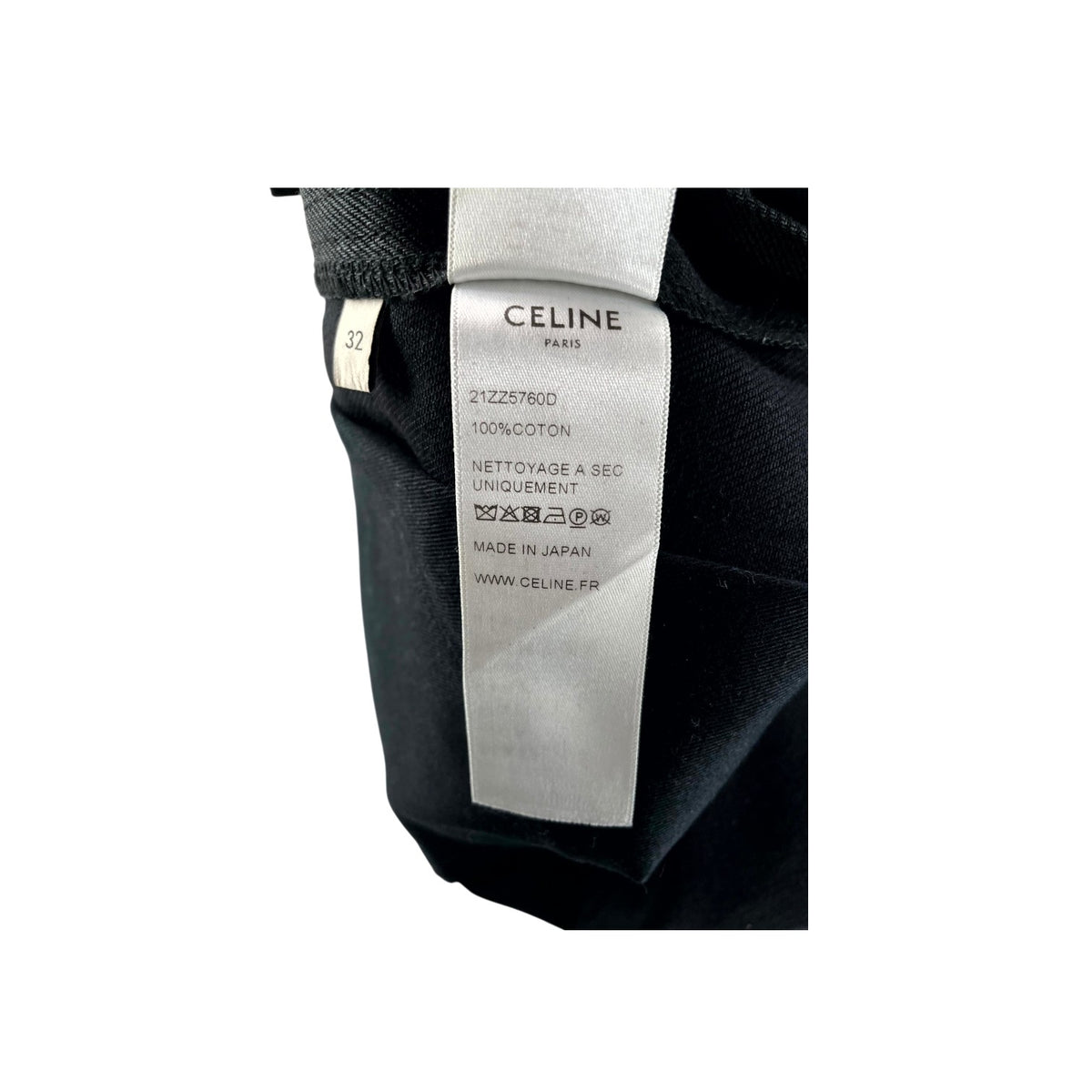 Celine Plain Black Jeans