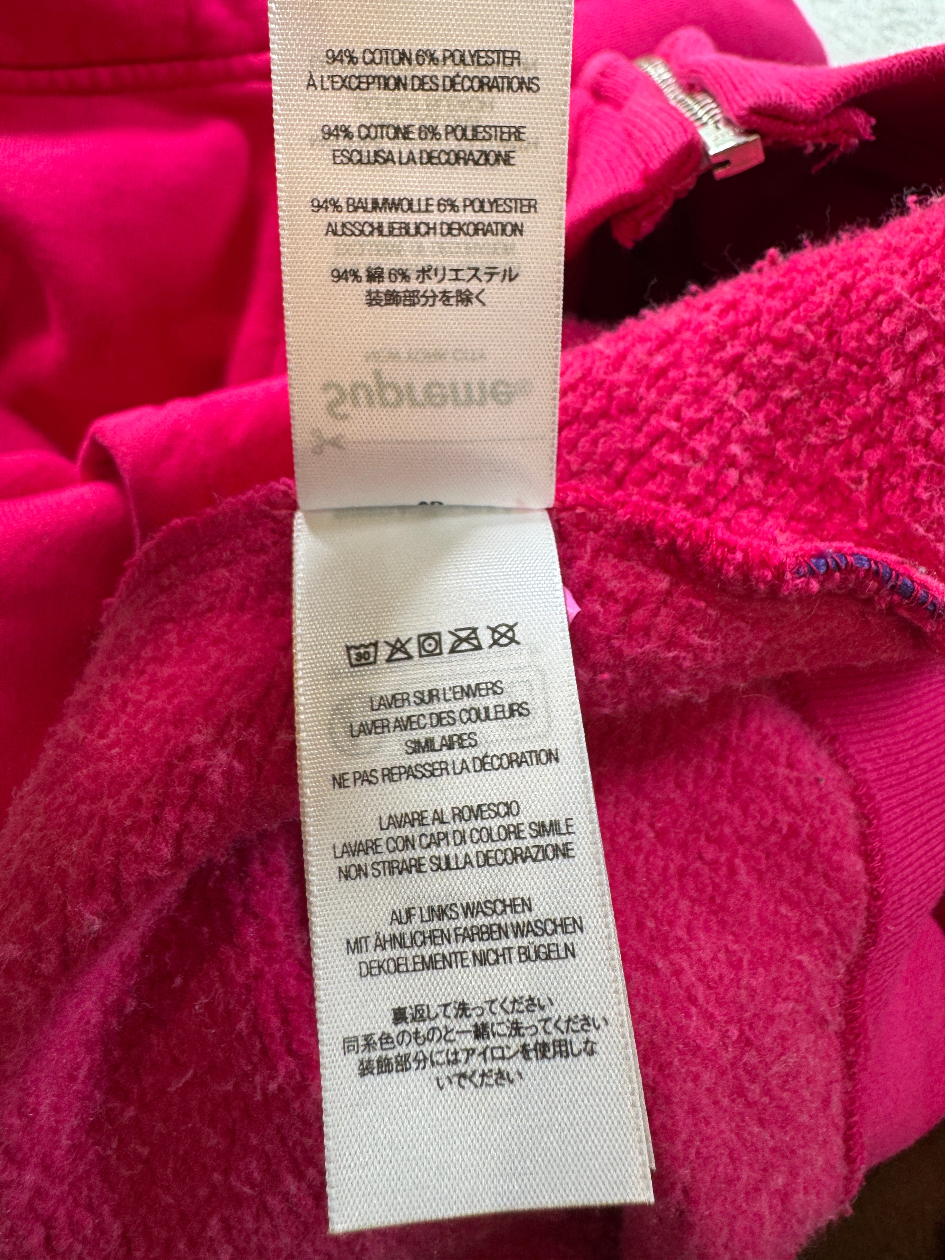 Supreme Small Box Logo Hot Pink Zip Up
