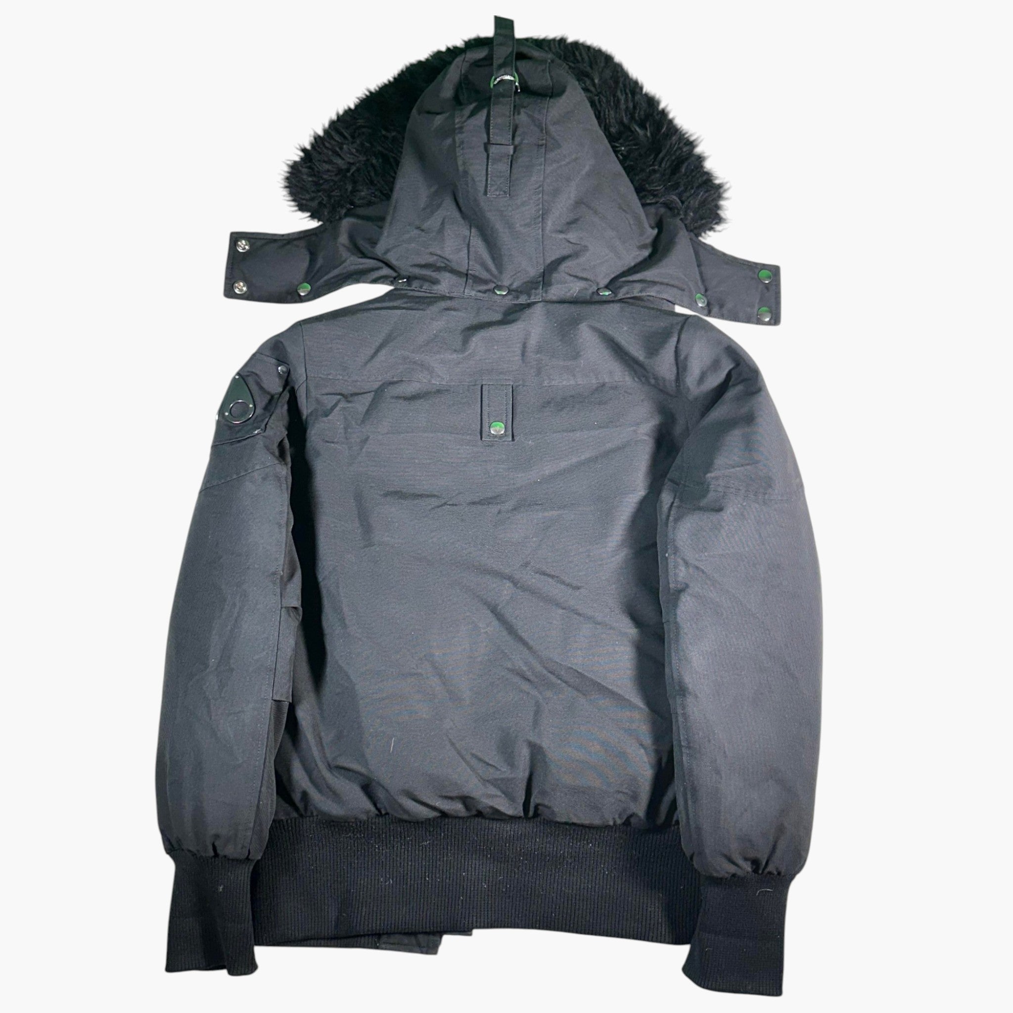 Moose Knuckles Black Bomber Jacket