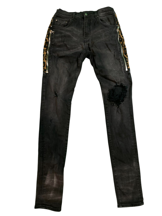 Amiri Cheetah Thrasher Jeans