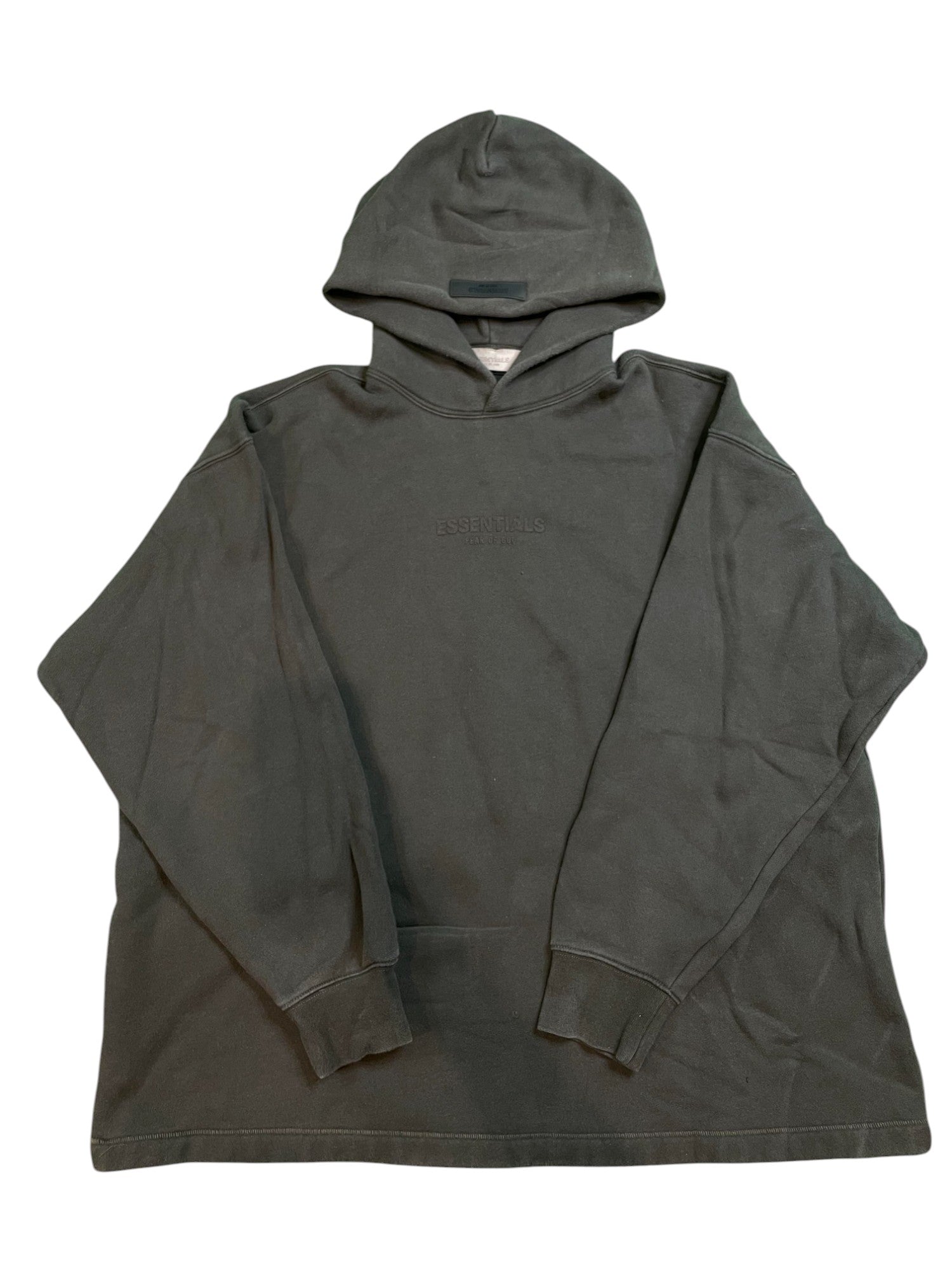 Essentials Olive Relax Fit Hoodie