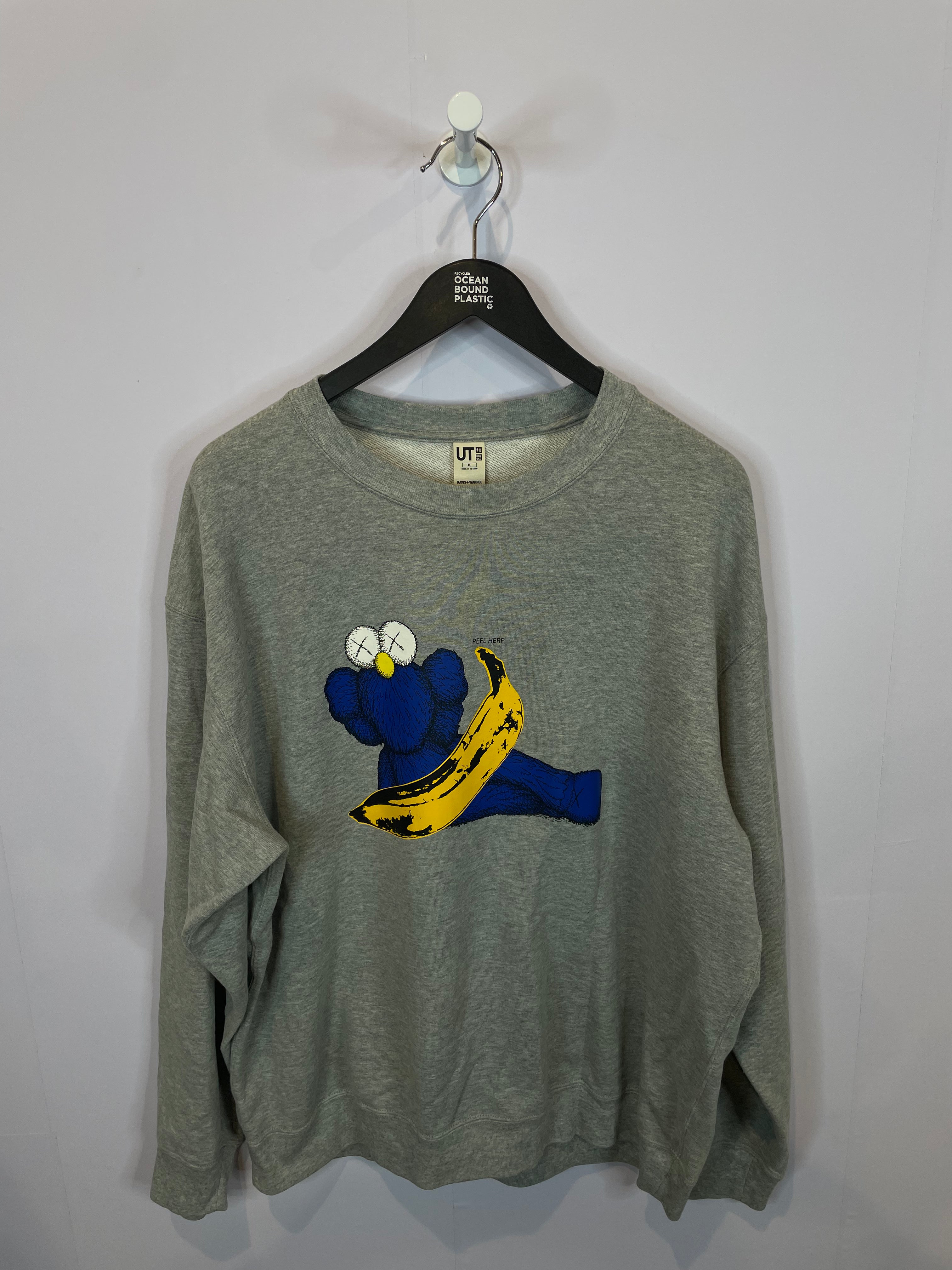 Kaws H&M Warhol Crewneck Grey Used XL
