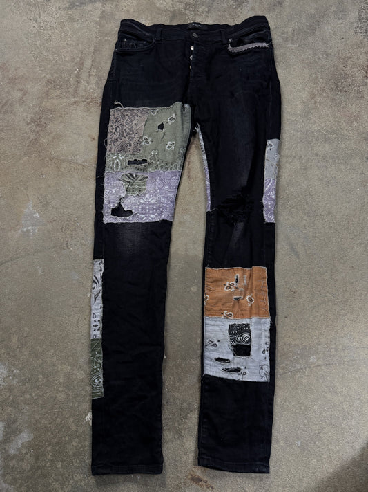 Amiri Patch Work Jeans Multi Used 34