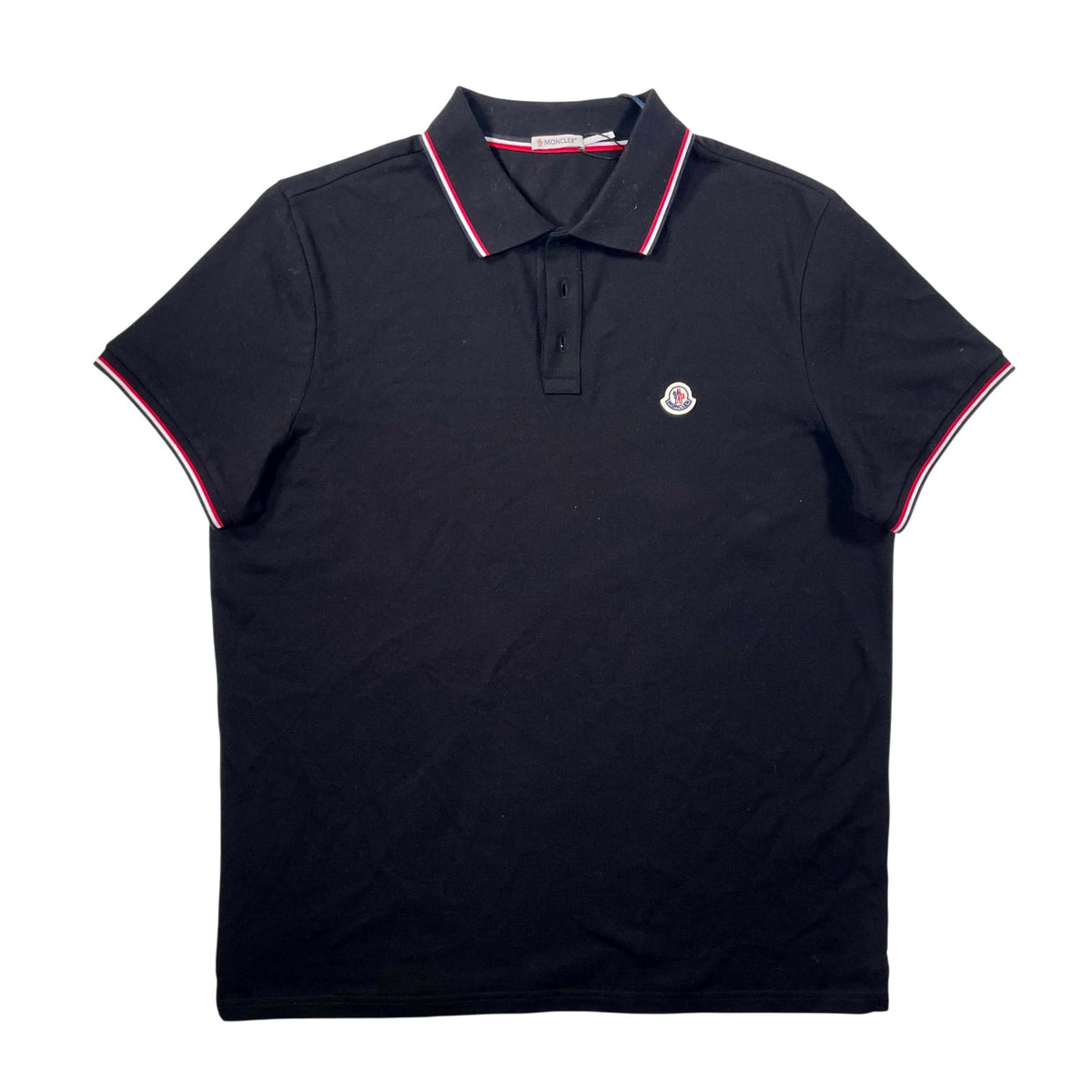 Moncler SS Black Polo Shirt