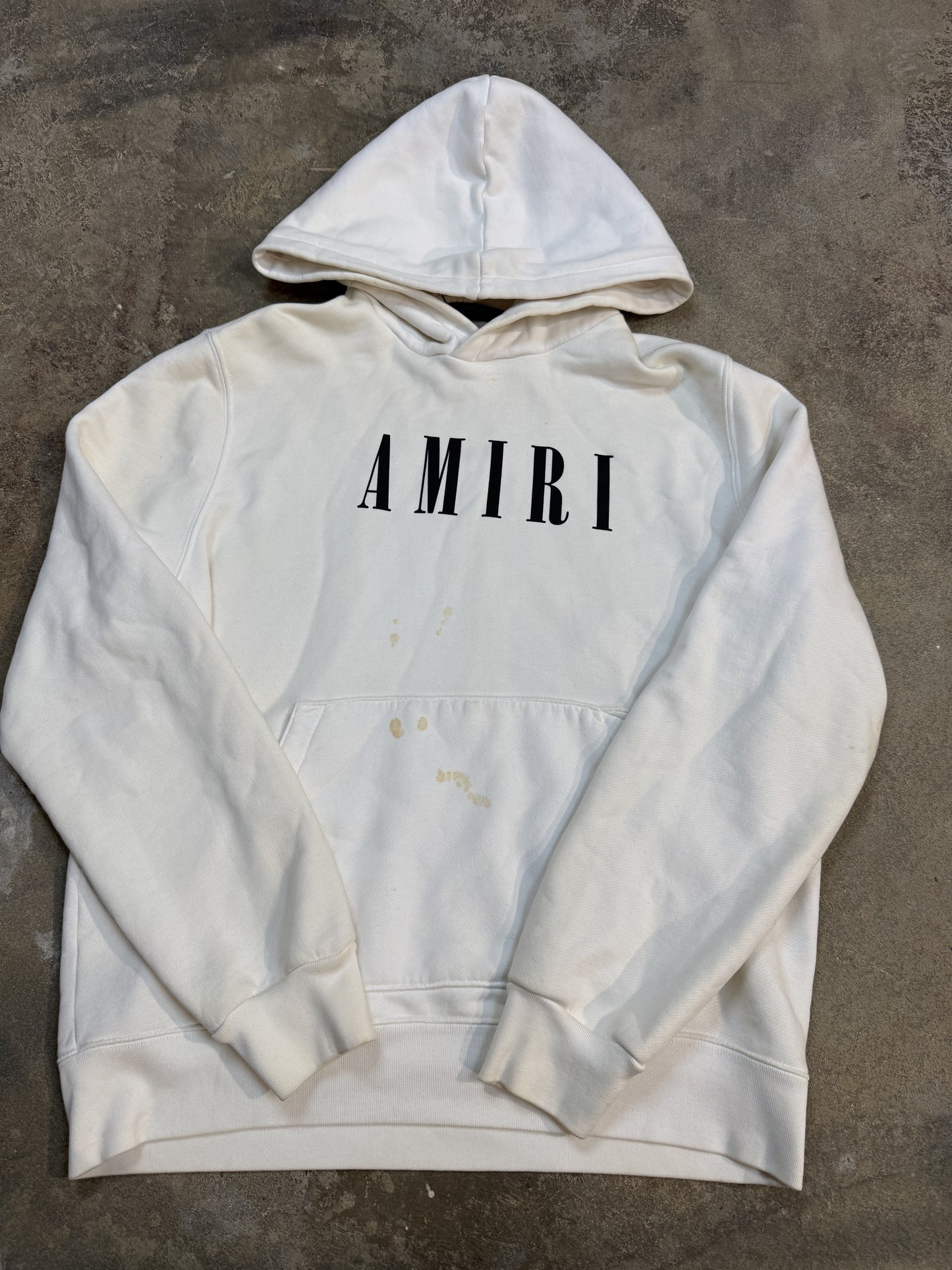 Amiri Core Logo Hoodie White Used Large