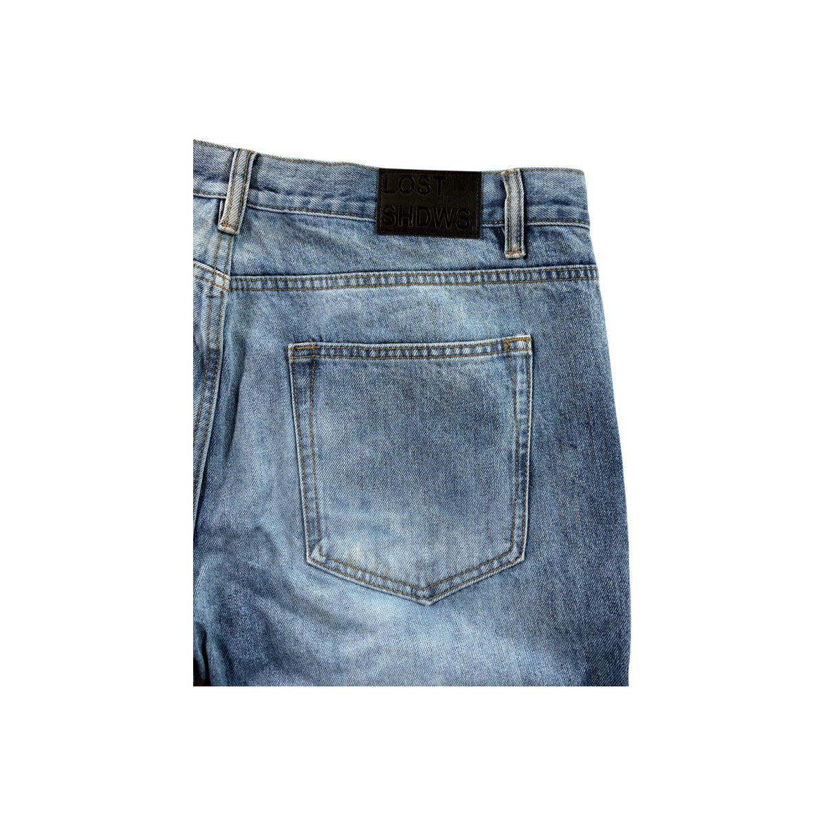LOSTSHDWS Light Wash & Red Jeans