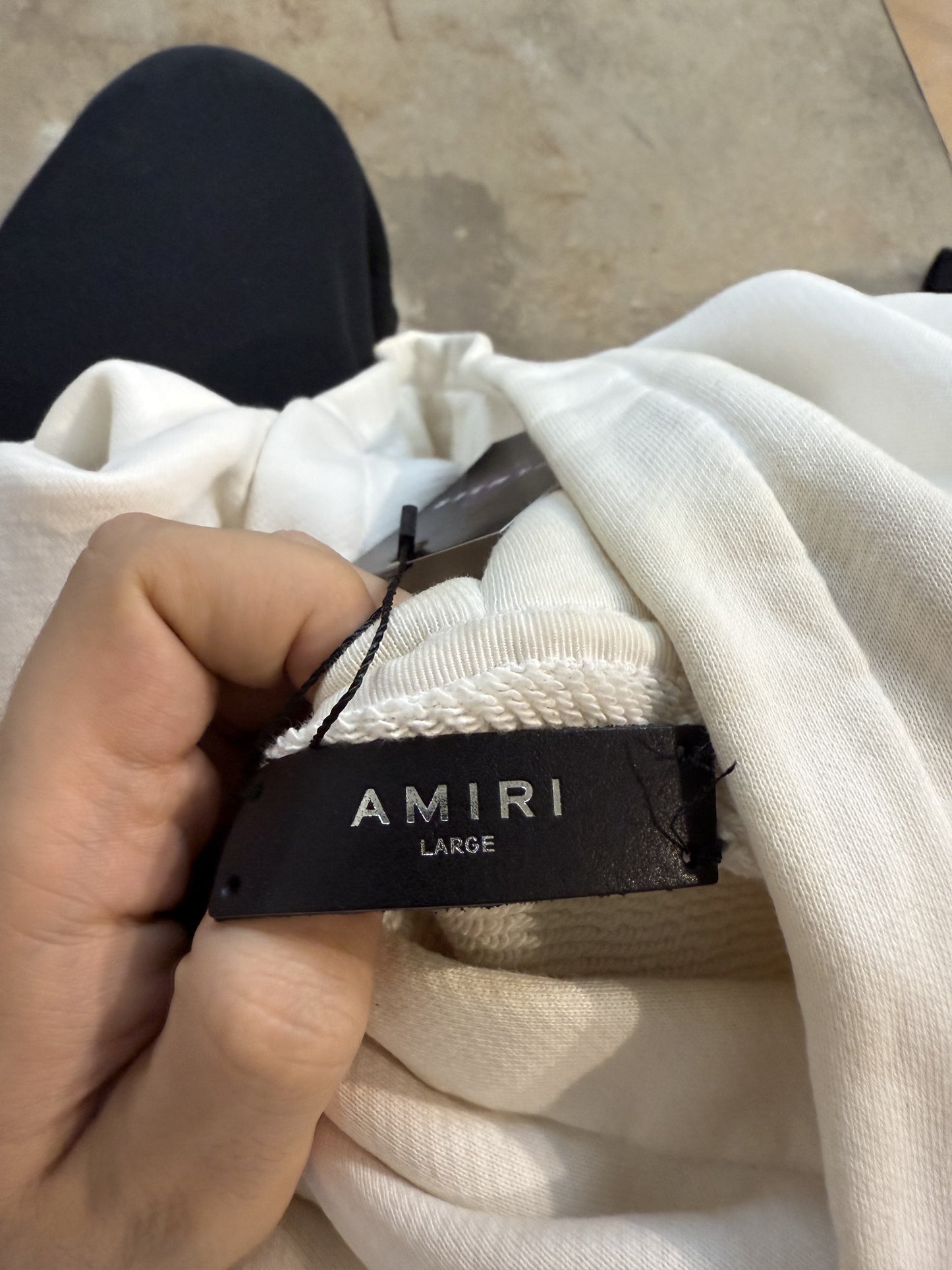 Amiri Core Logo Hoodie White Used Large