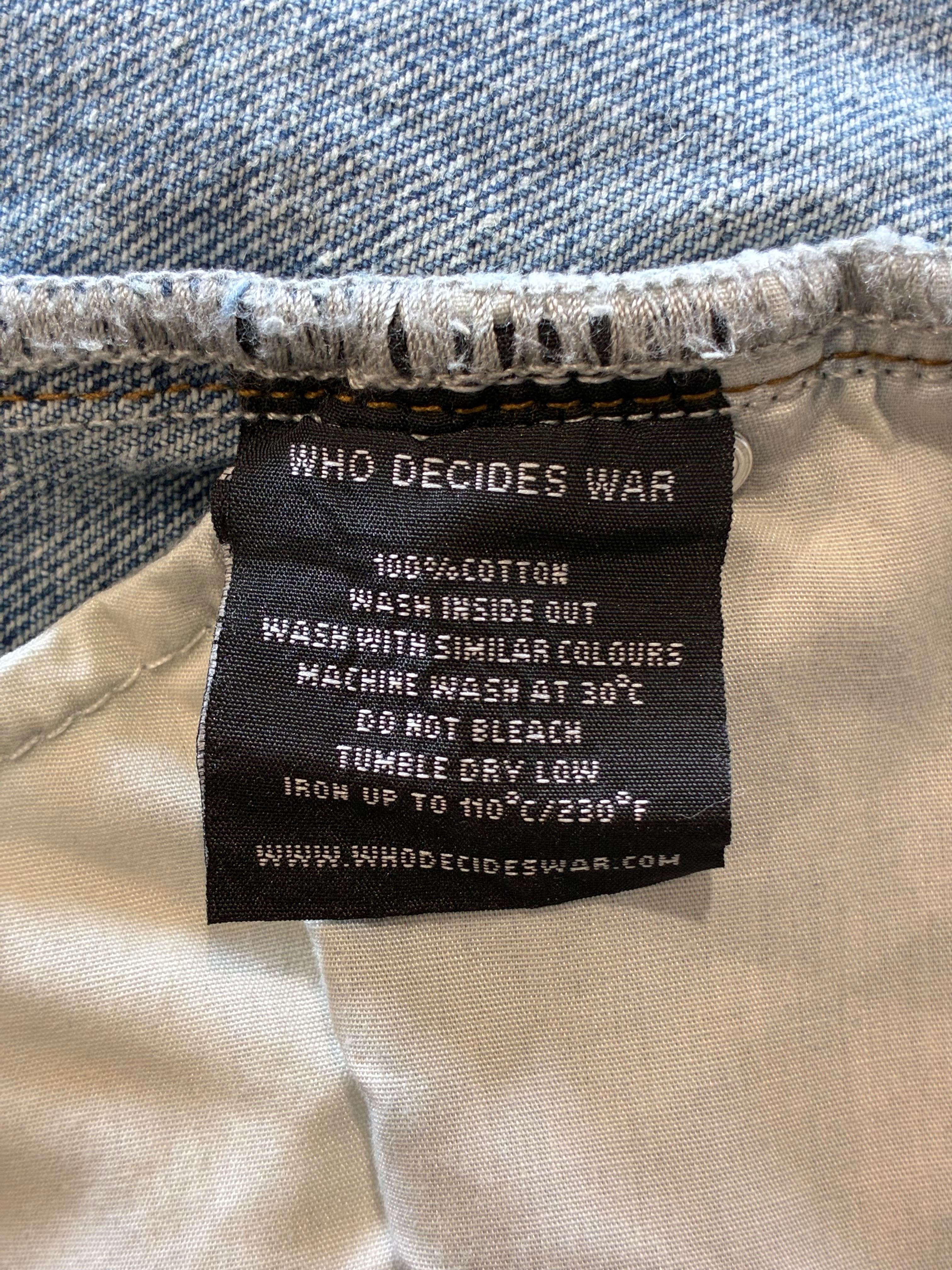 WDW Embroidered Lime Light Wash Jeans