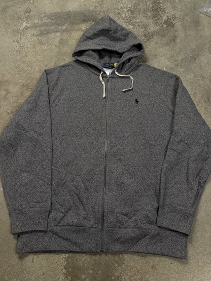Polo Zip Up Charcoal Black New XL With Tags