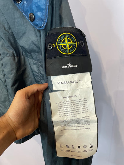Stone Island Rain Jacket Teal Blue New With Tags Small