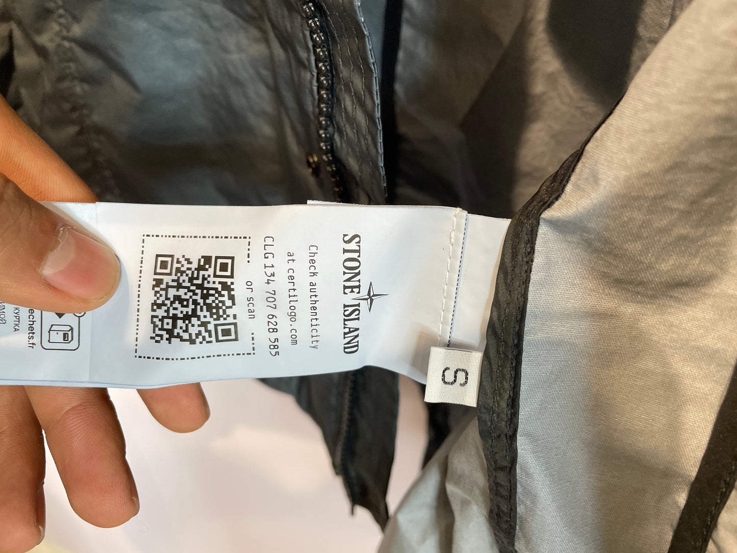Stone Island Rain Jacket Teal Blue New With Tags Small