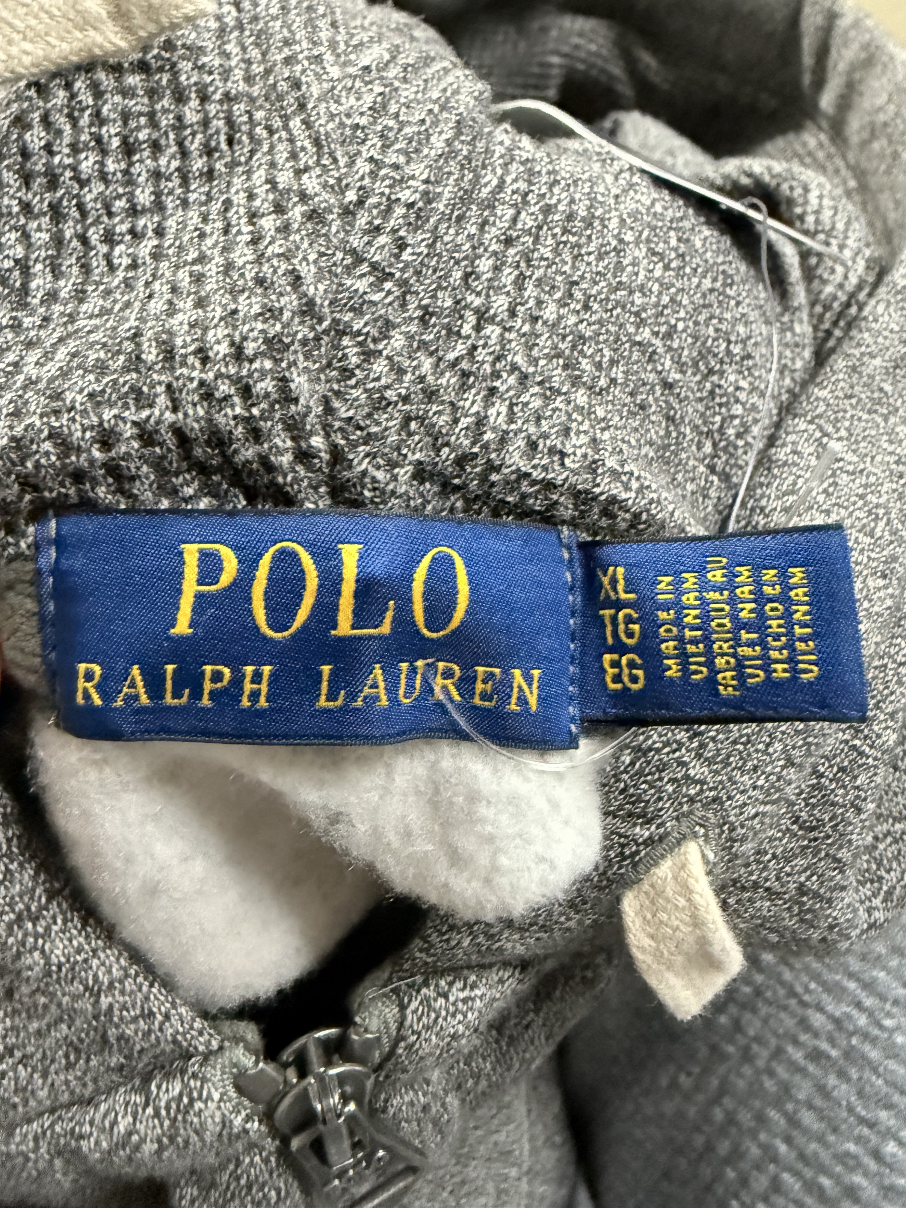 Polo Zip Up Charcoal Black New XL With Tags