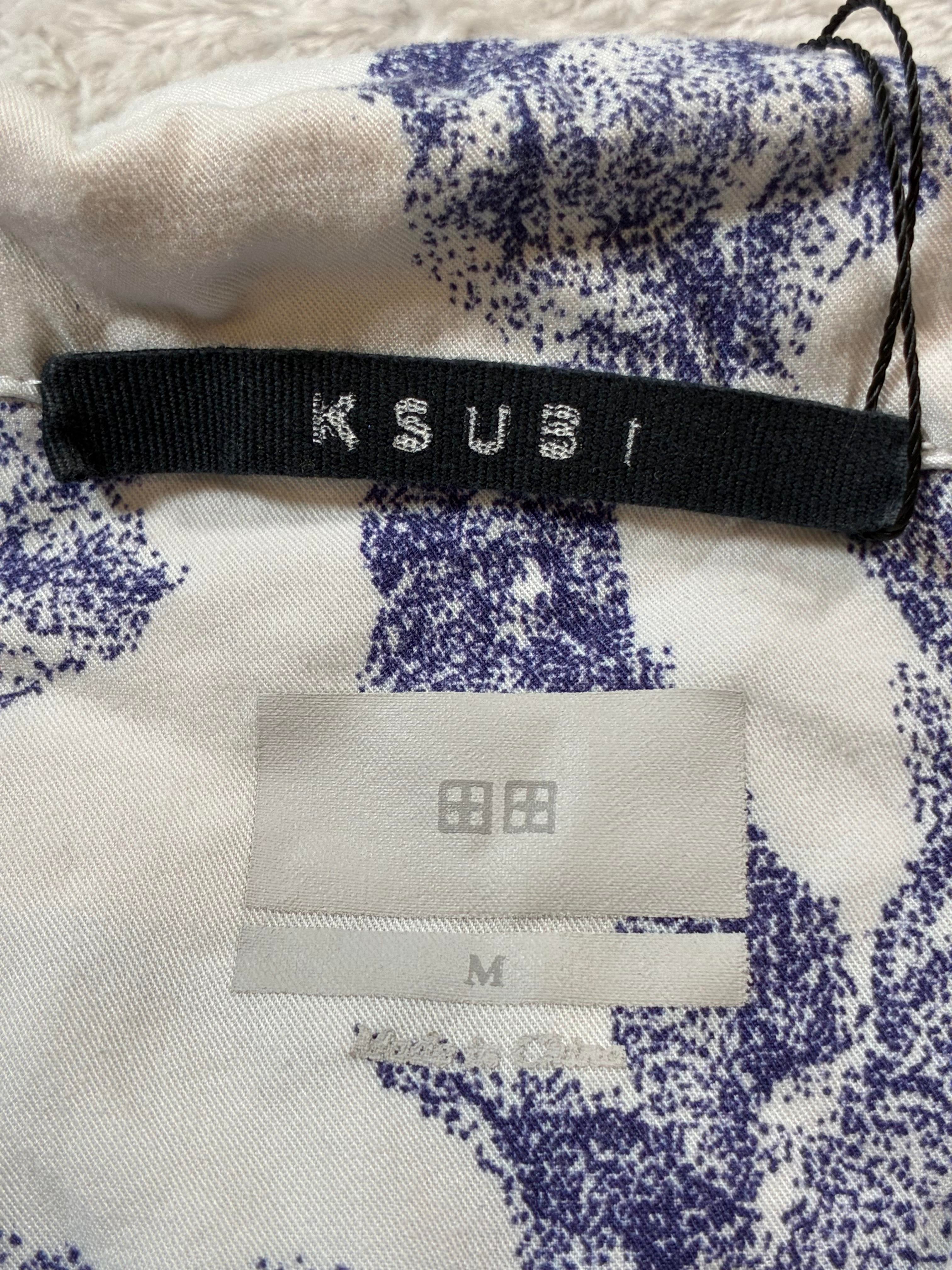Ksubi Floral White & Blue Button Up Shirt