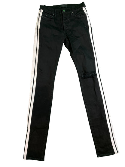 Amiri Stripe Black & White Jeans