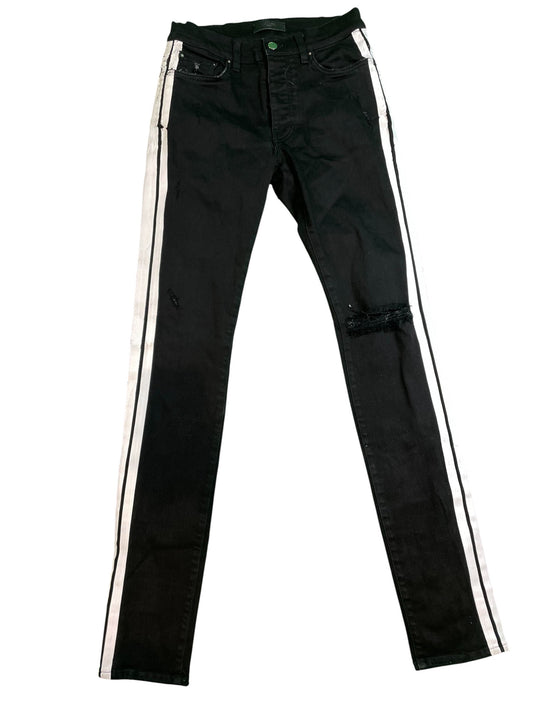 Amiri Stripe Black & White Jeans