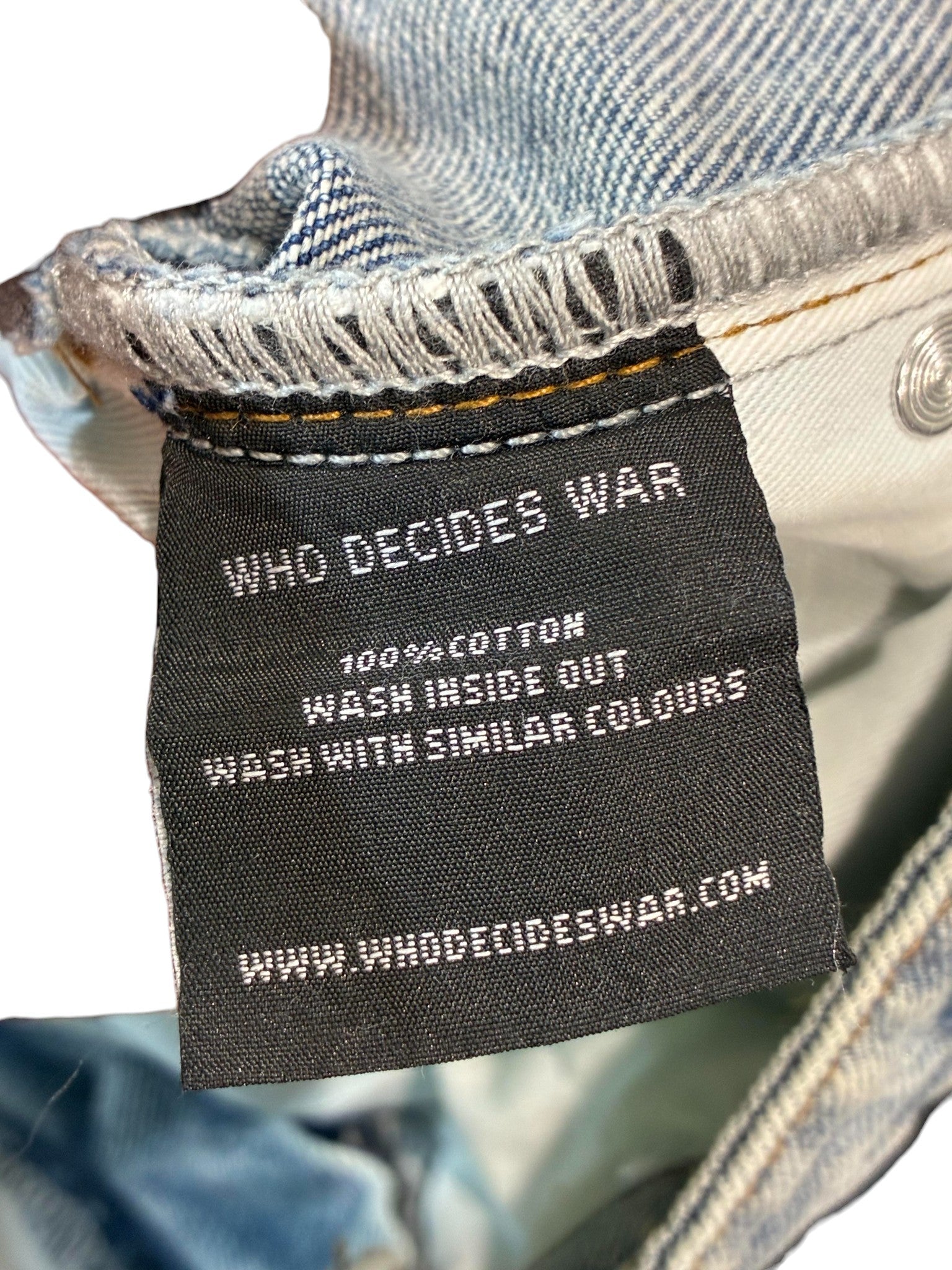WDW Light Wash Ultra Flare Scripture Denim