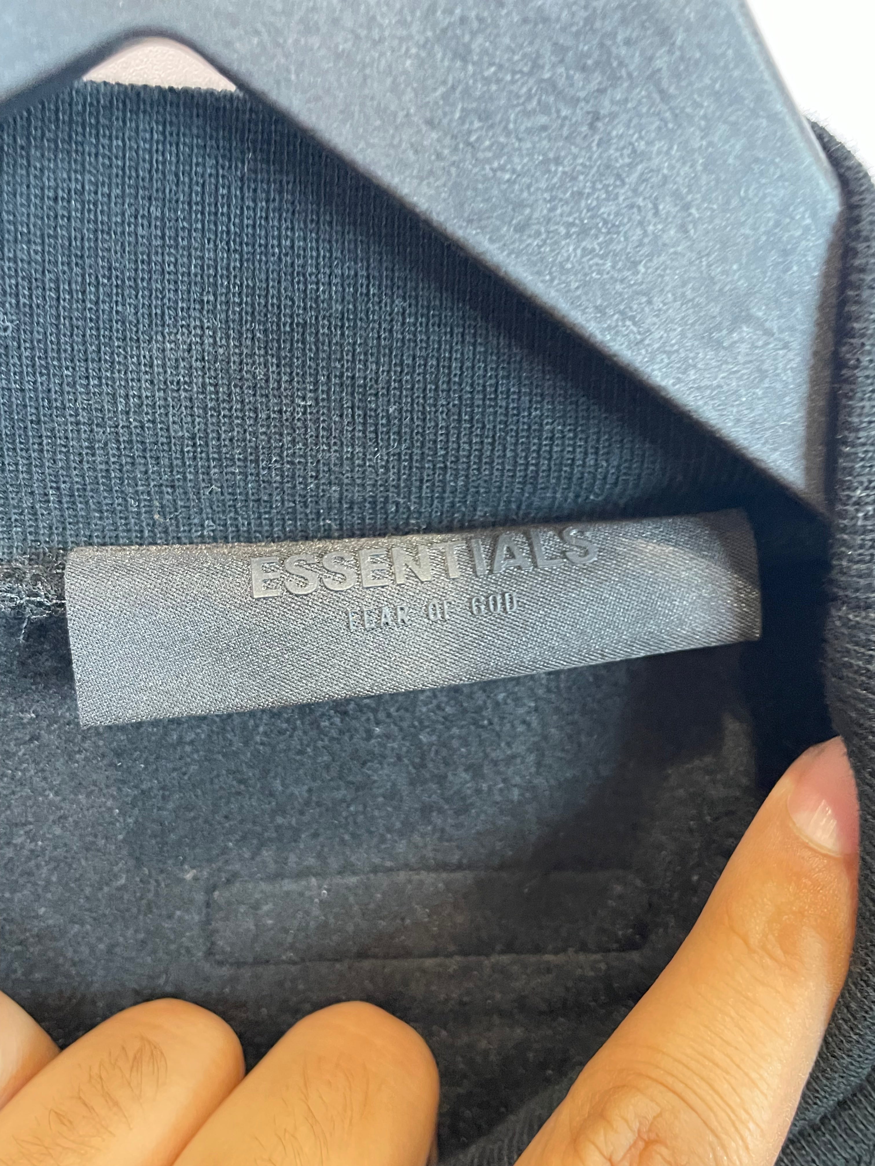 Essentials Crewneck Jet Black New With Tags Large