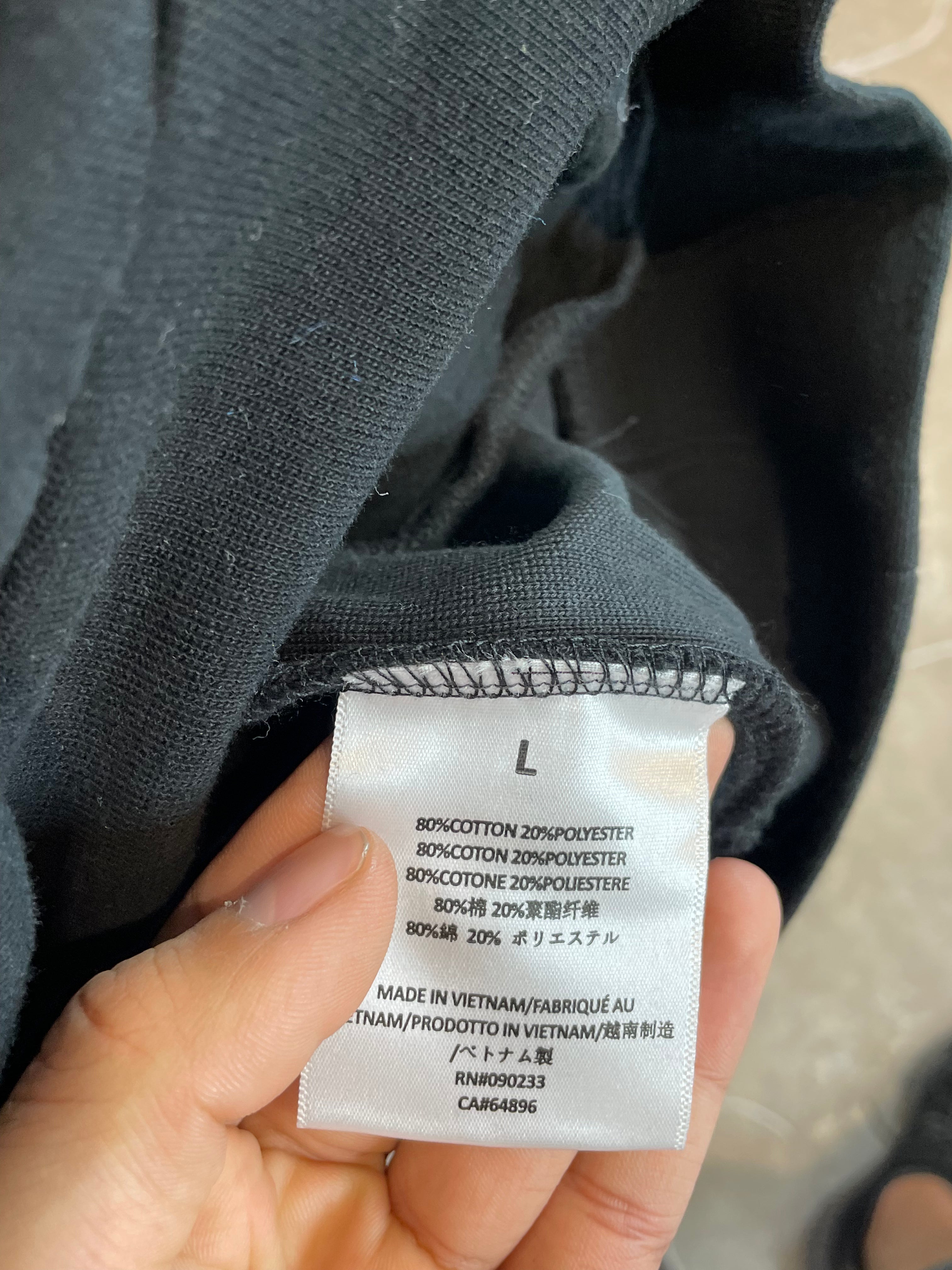 Essentials Crewneck Jet Black New With Tags Large