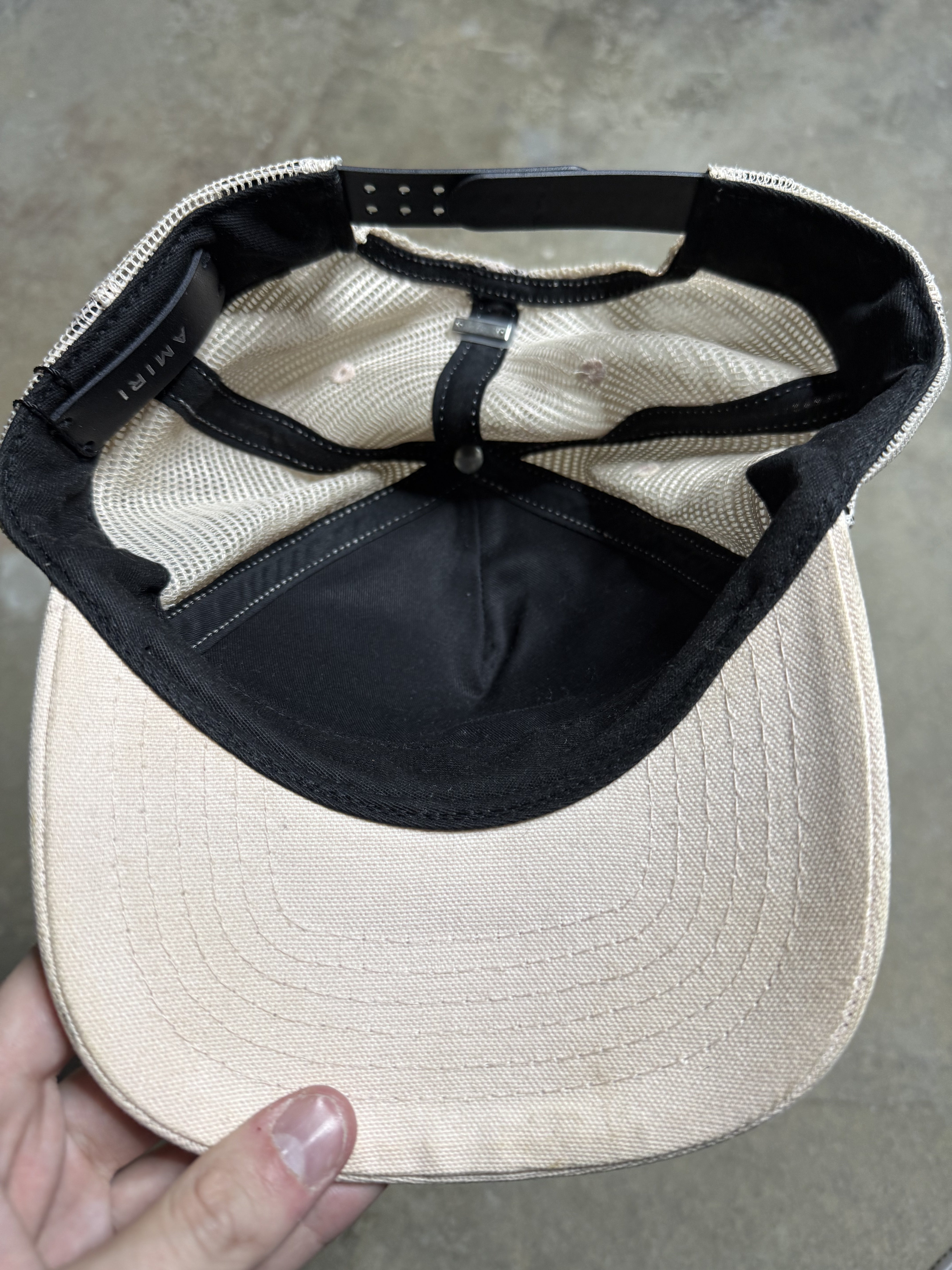 Amiri Core Logo Trucker Pink Black Used OSFM