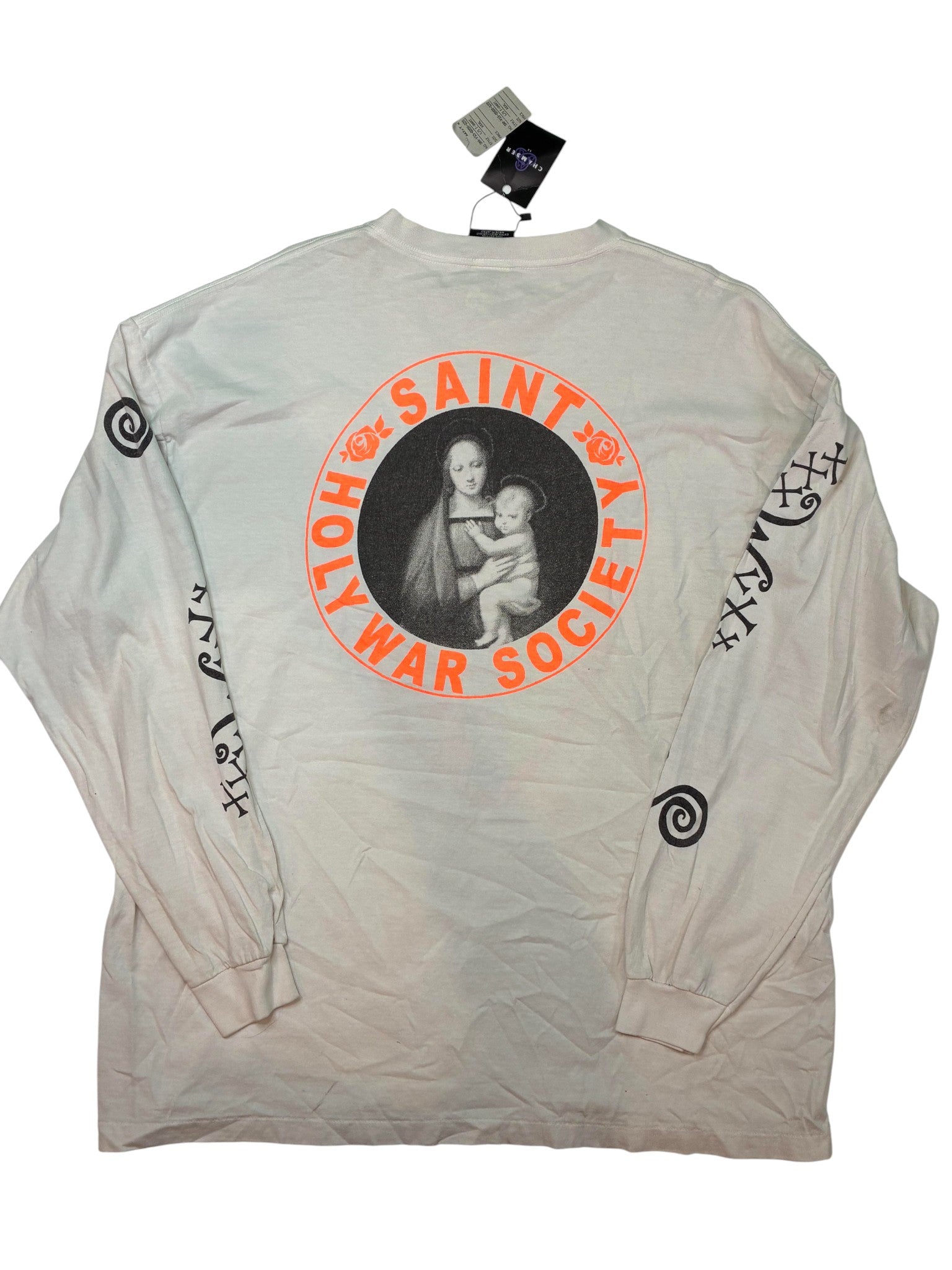 Saint Michael Pink Heart & White Long sleeve