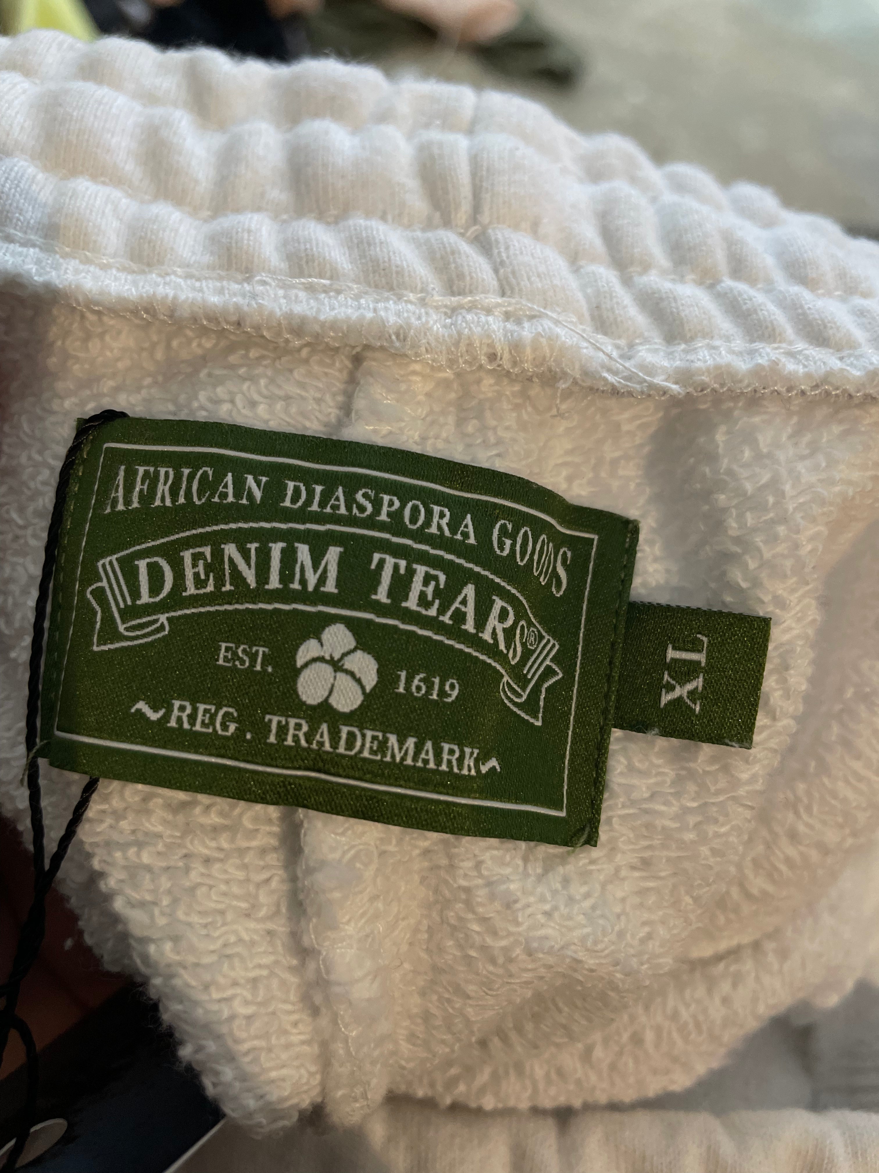 Denim Tears University White & Blue Sweatpants