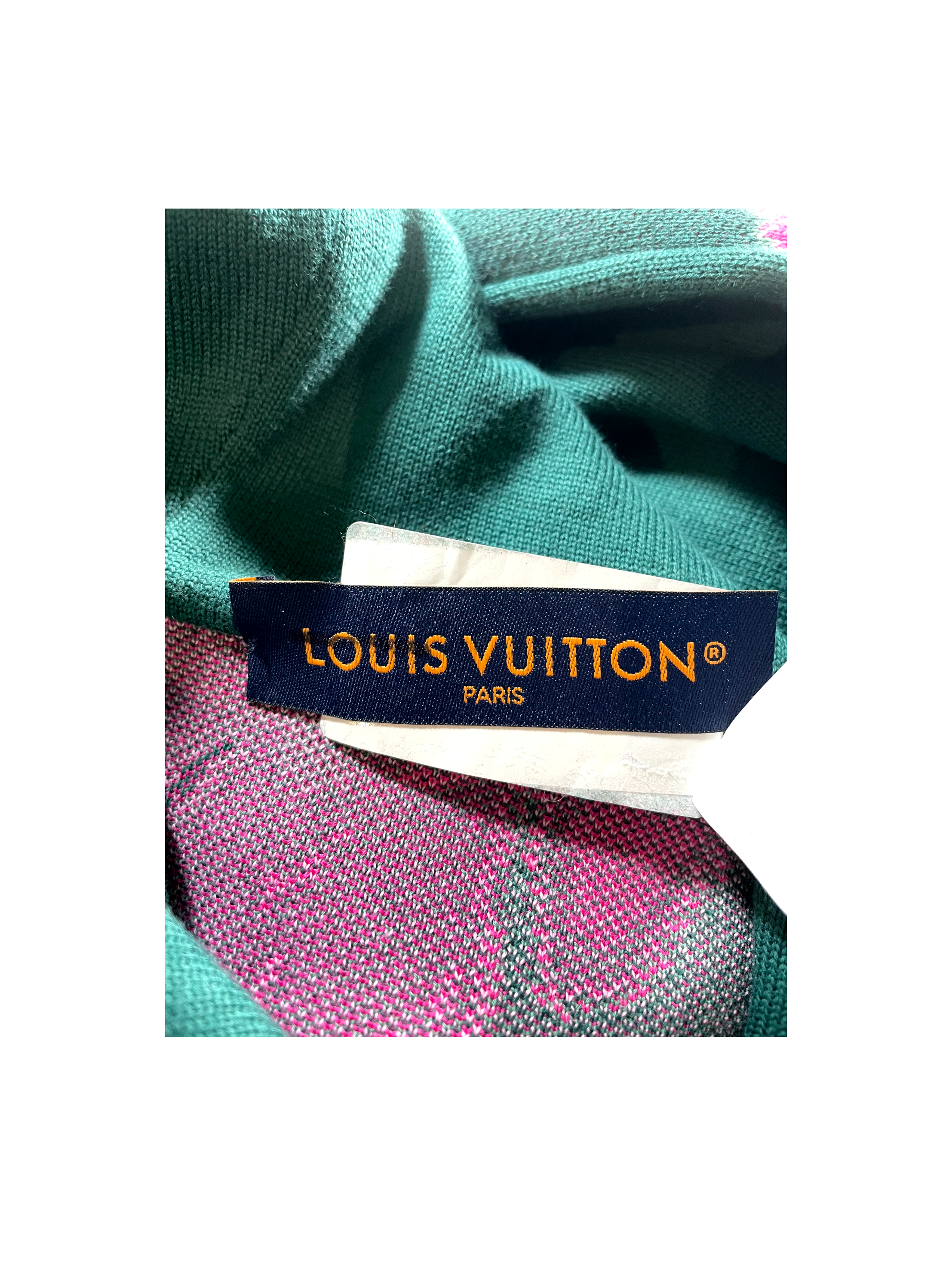 Louis Vuitton Graphic Green & Pink Hoodie