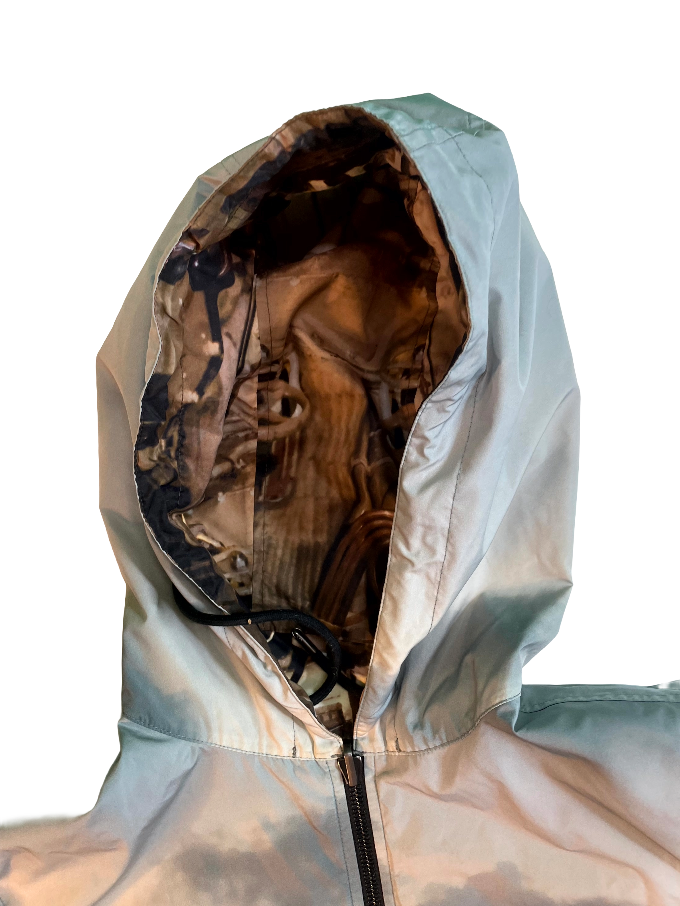 Burberry Reversible Wave Time Clock Multicolor Jacket