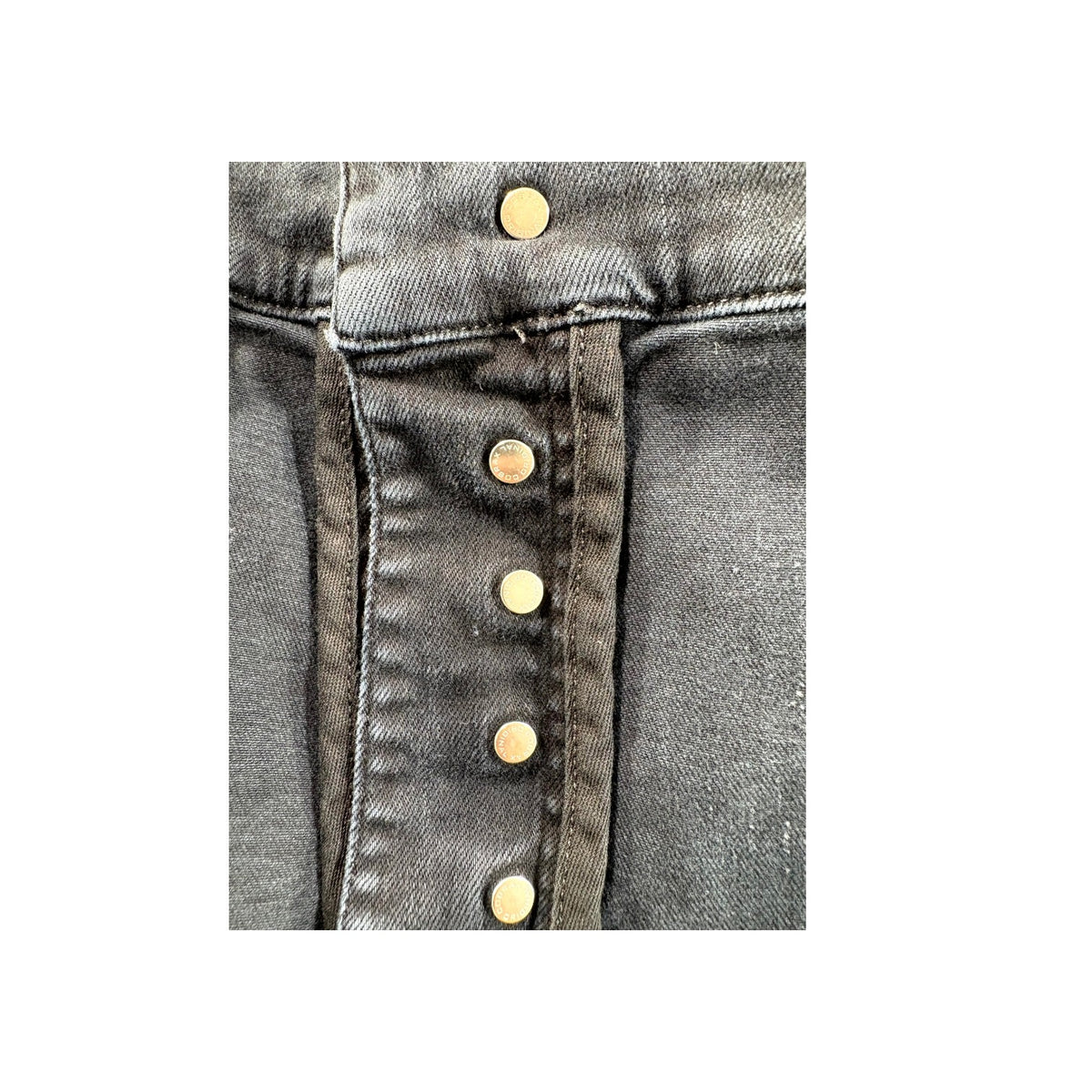 Amiri "MX1" Plaid Patch Black Wash & Blue Jeans