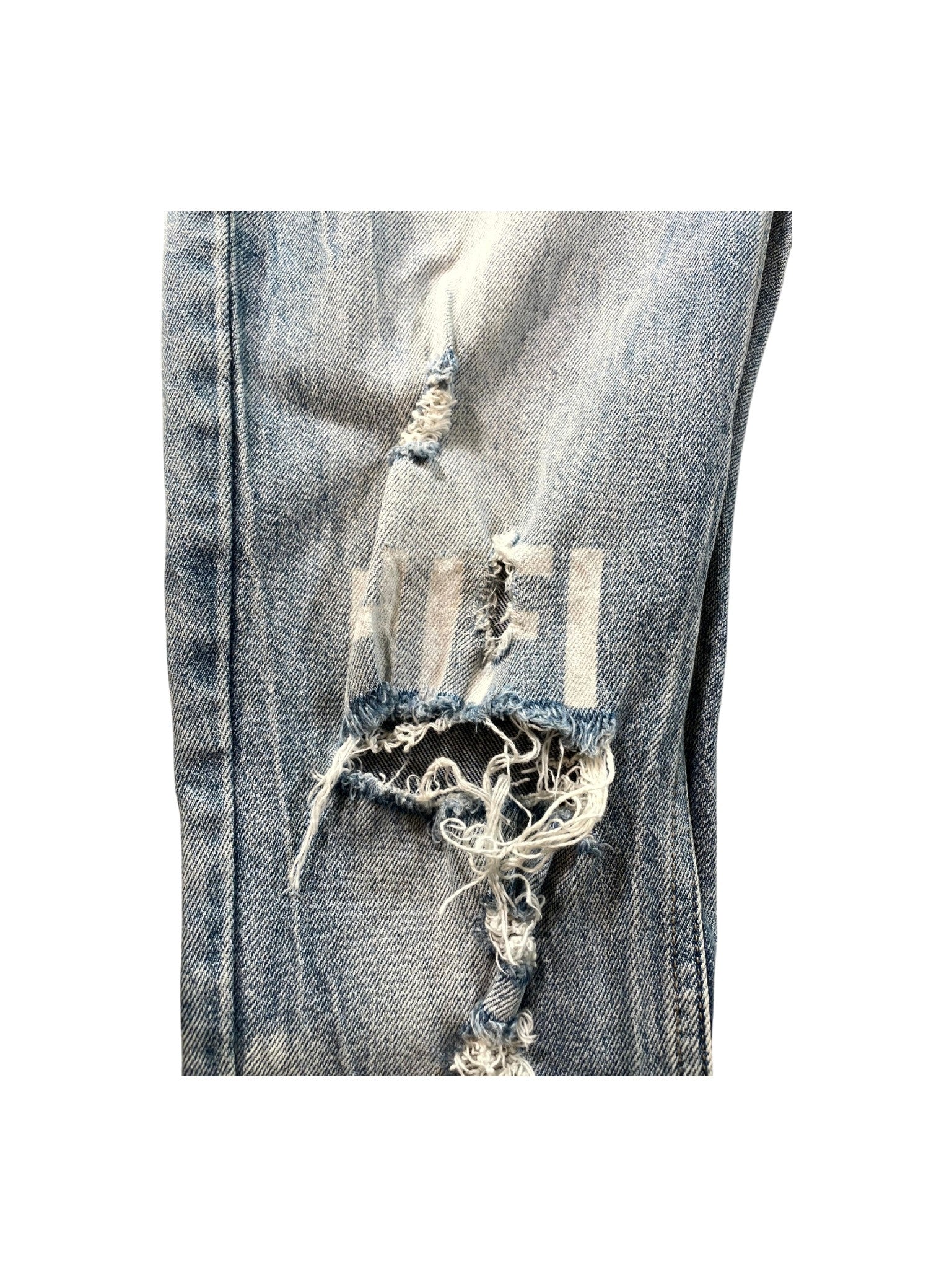 Ksubi "HIFI" Ripped Light Wash Jeans