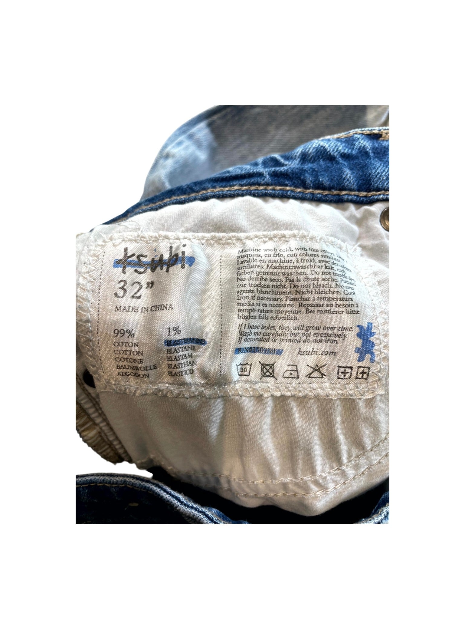 Ksubi "HIFI" Ripped Light Wash Jeans