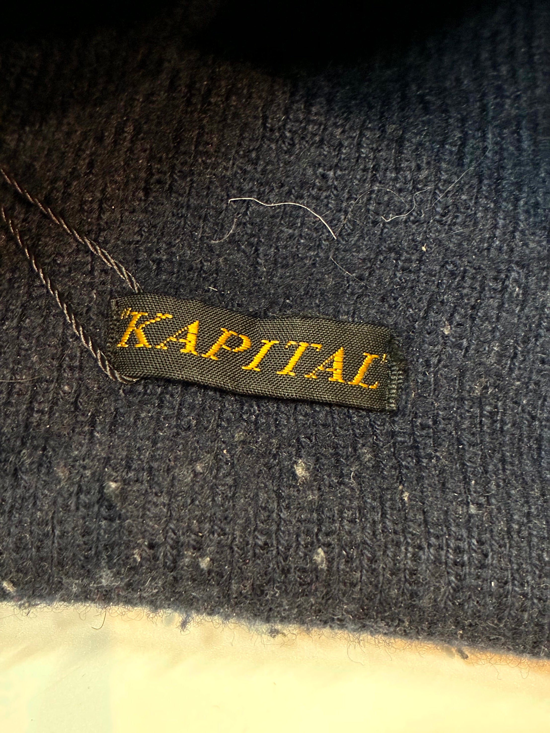 Kapital Working Class Hero Black Beanie