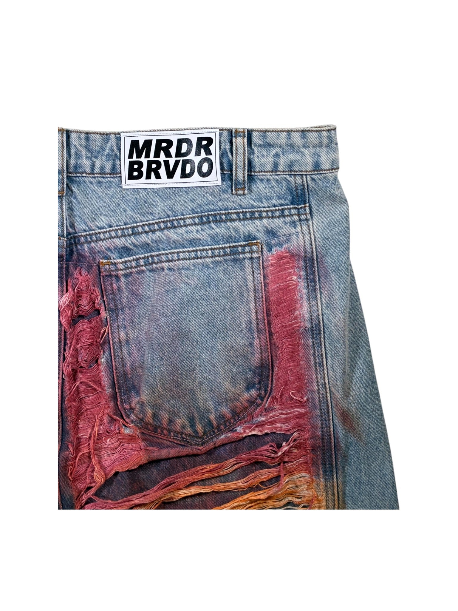 Who Decides War 'Roygbiv Distressed' Light Wash Blue Jeans