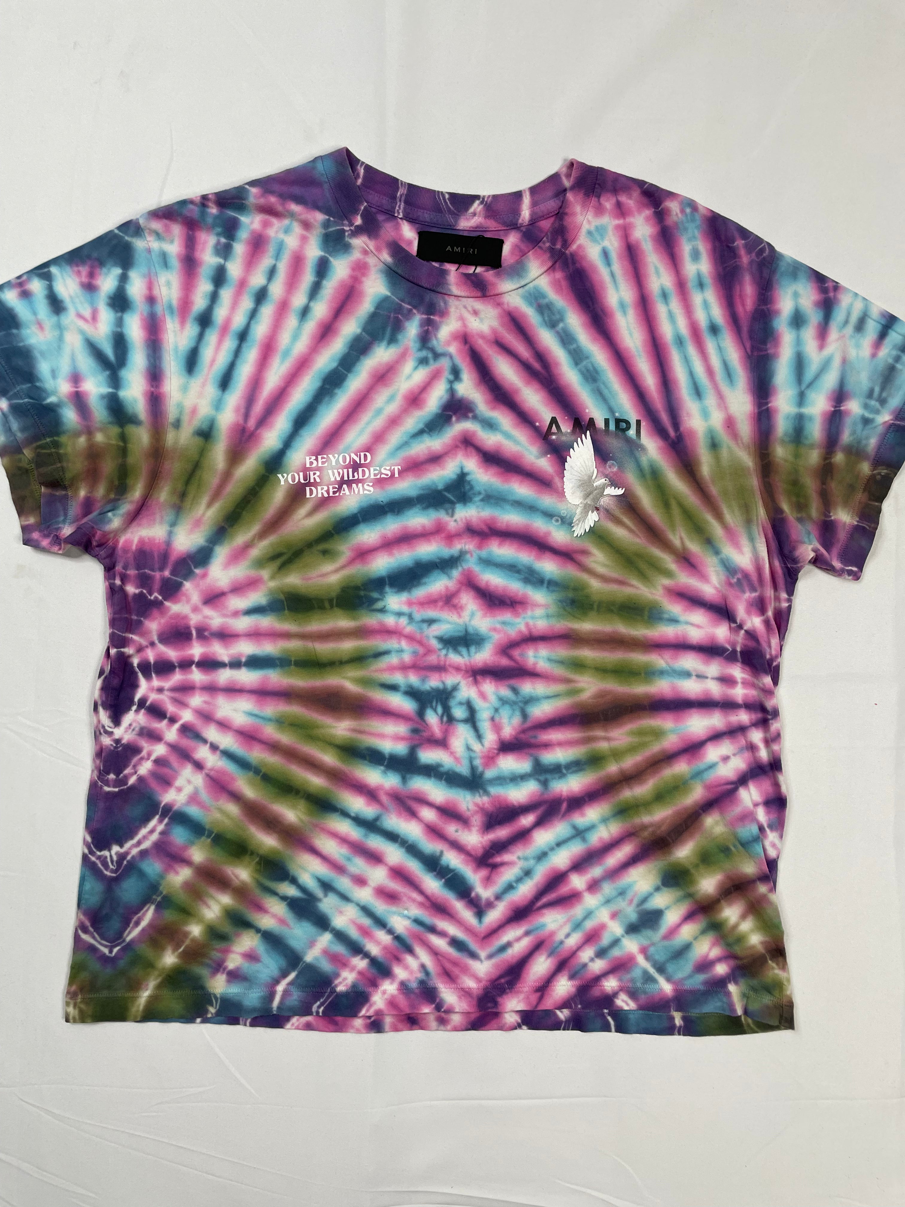 Amiri Tie Dye Dove Tee size:Medium Used