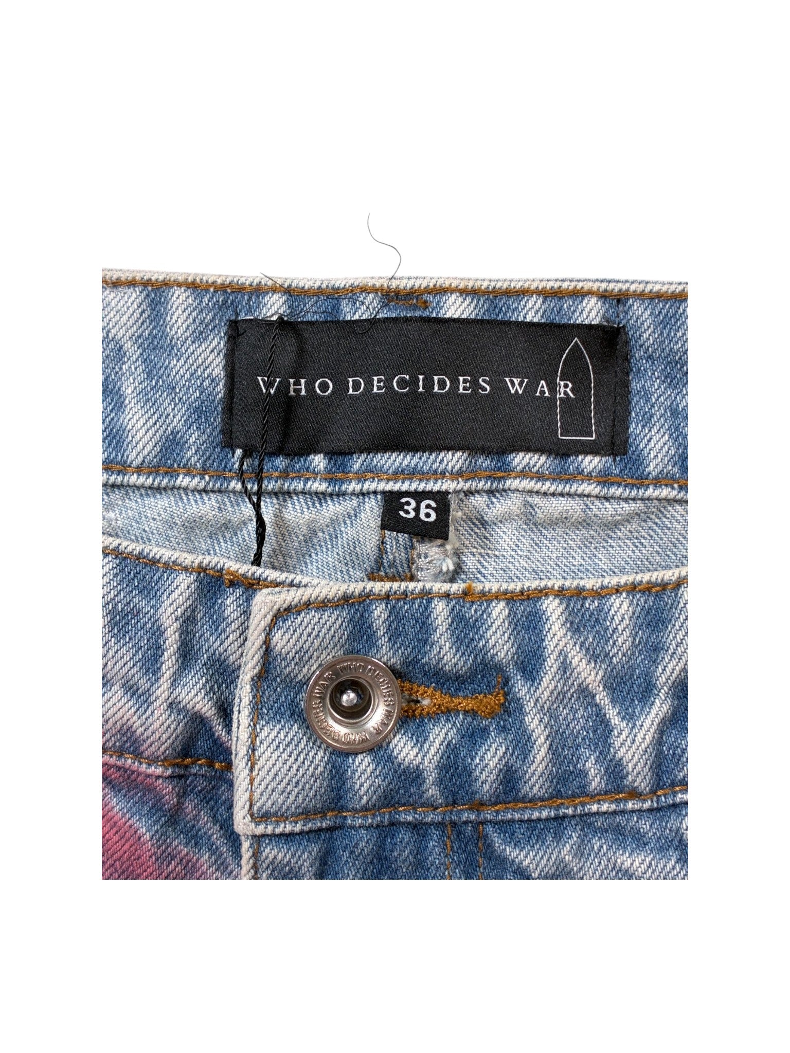 Who Decides War 'Roygbiv Distressed' Light Wash Blue Jeans
